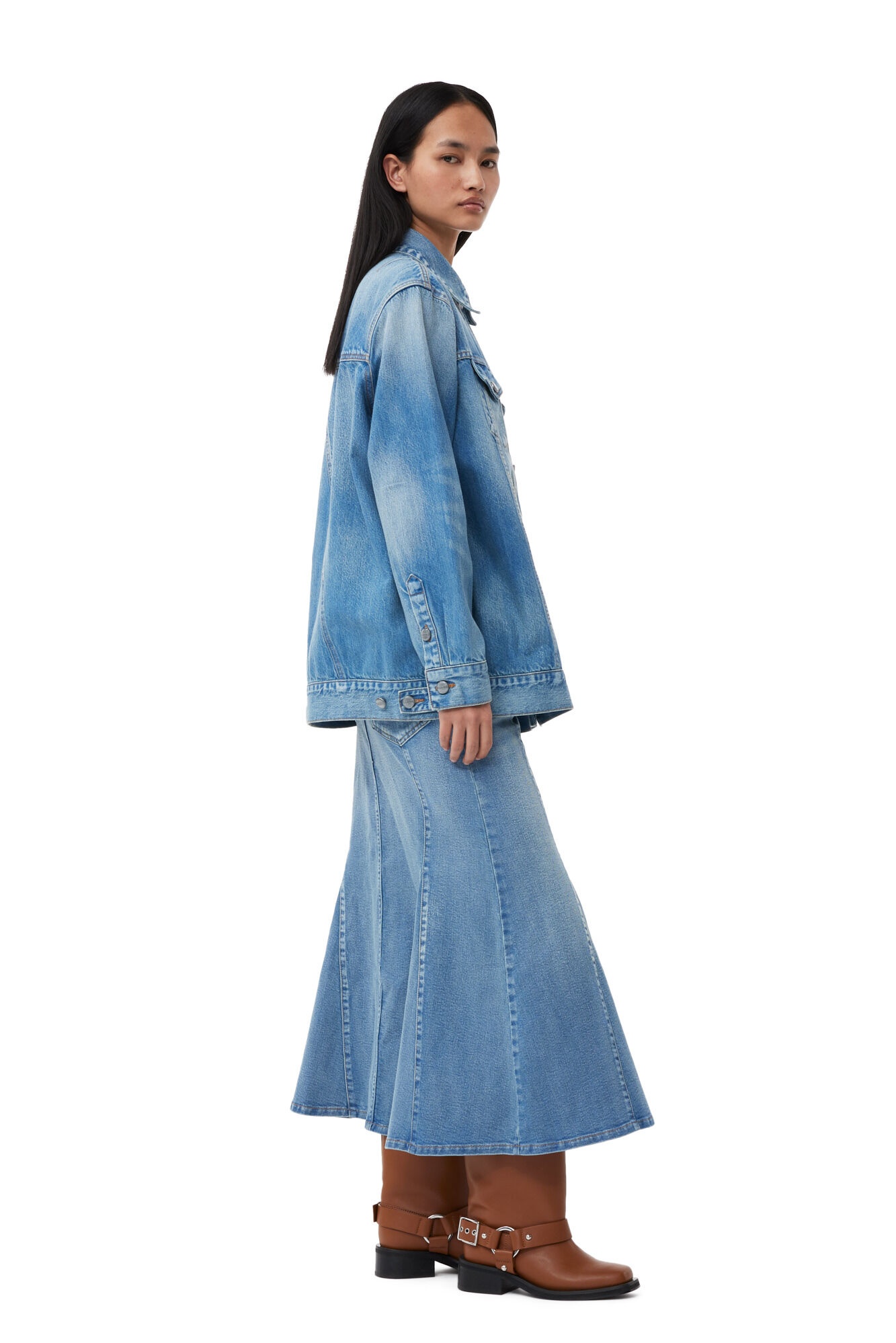 TINT OVERSIZED DENIM JACKET - 6