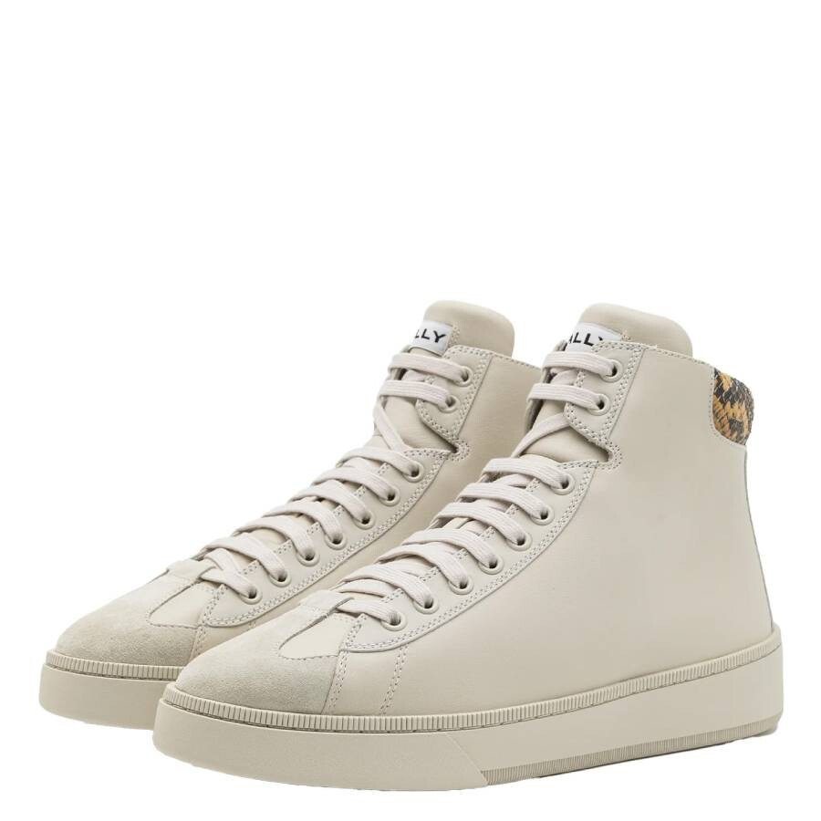 Bally - Bally Dusty White Randy Mid High-Top Sneakers - 3