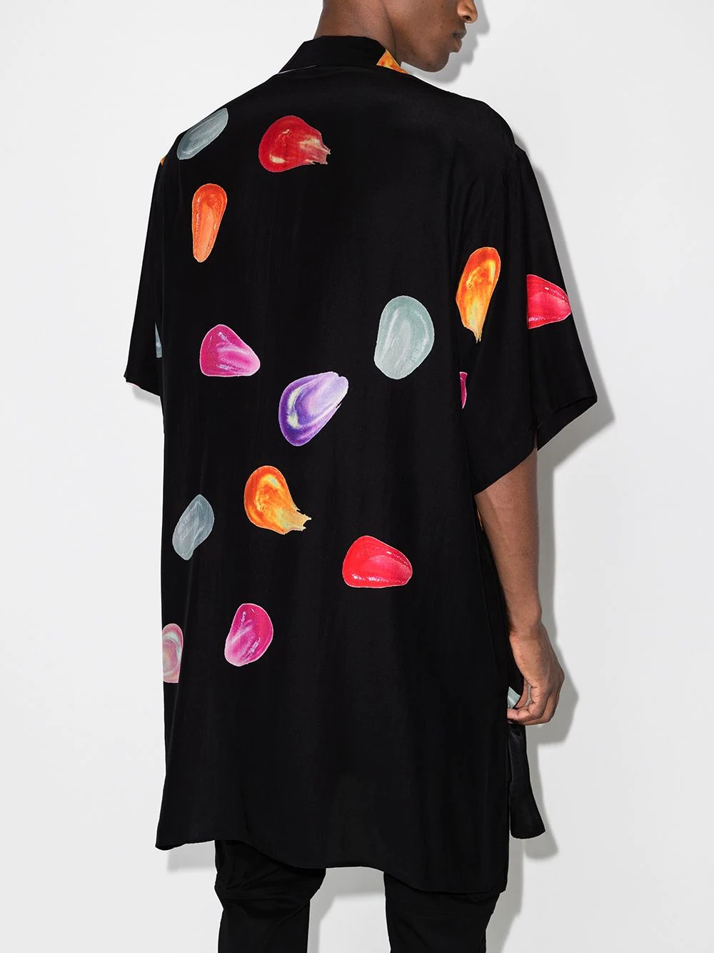 Tear short-sleeve oversized shirt - 3