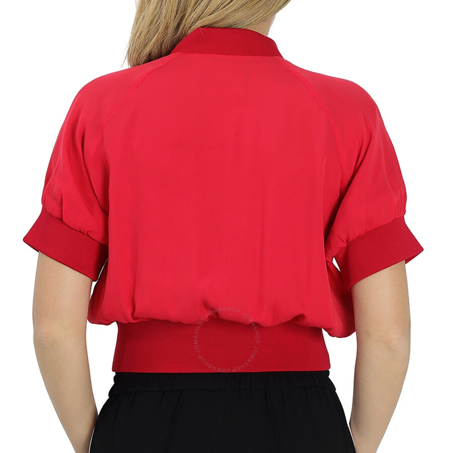 Armani Ladies Blouson Red Zip Jacket - 3