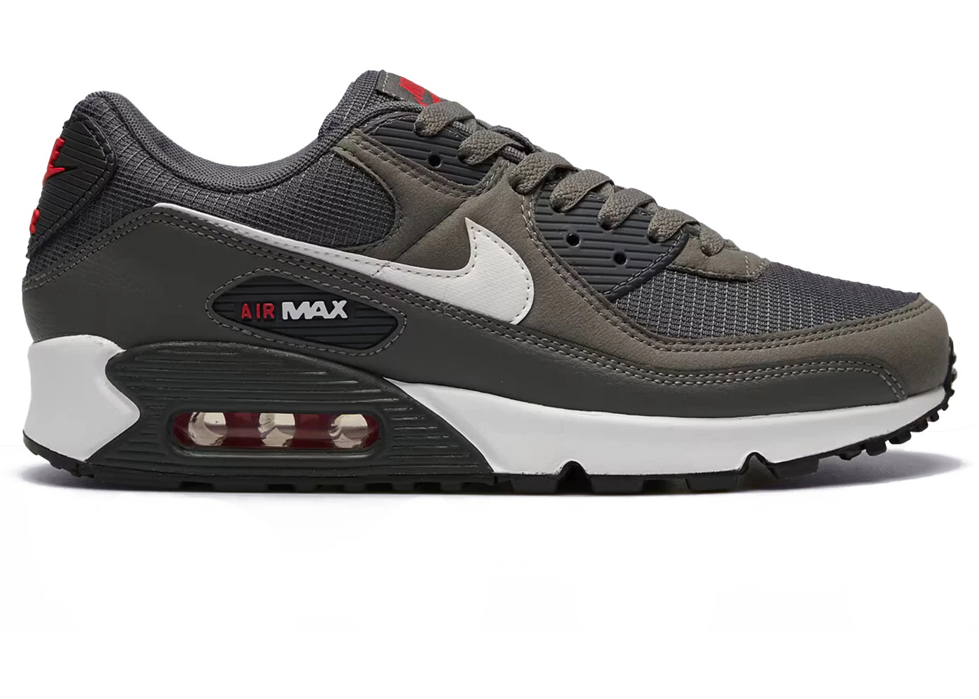 Nike Air Max 90 Iron Grey University Red - 1