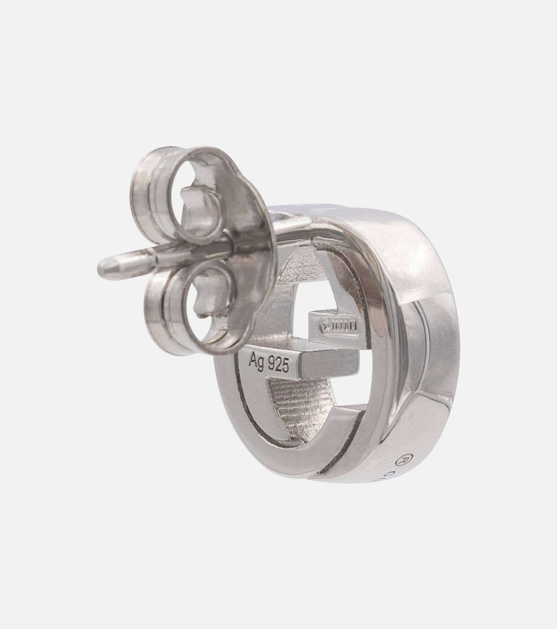 Interlocking G sterling silver earrings - 5