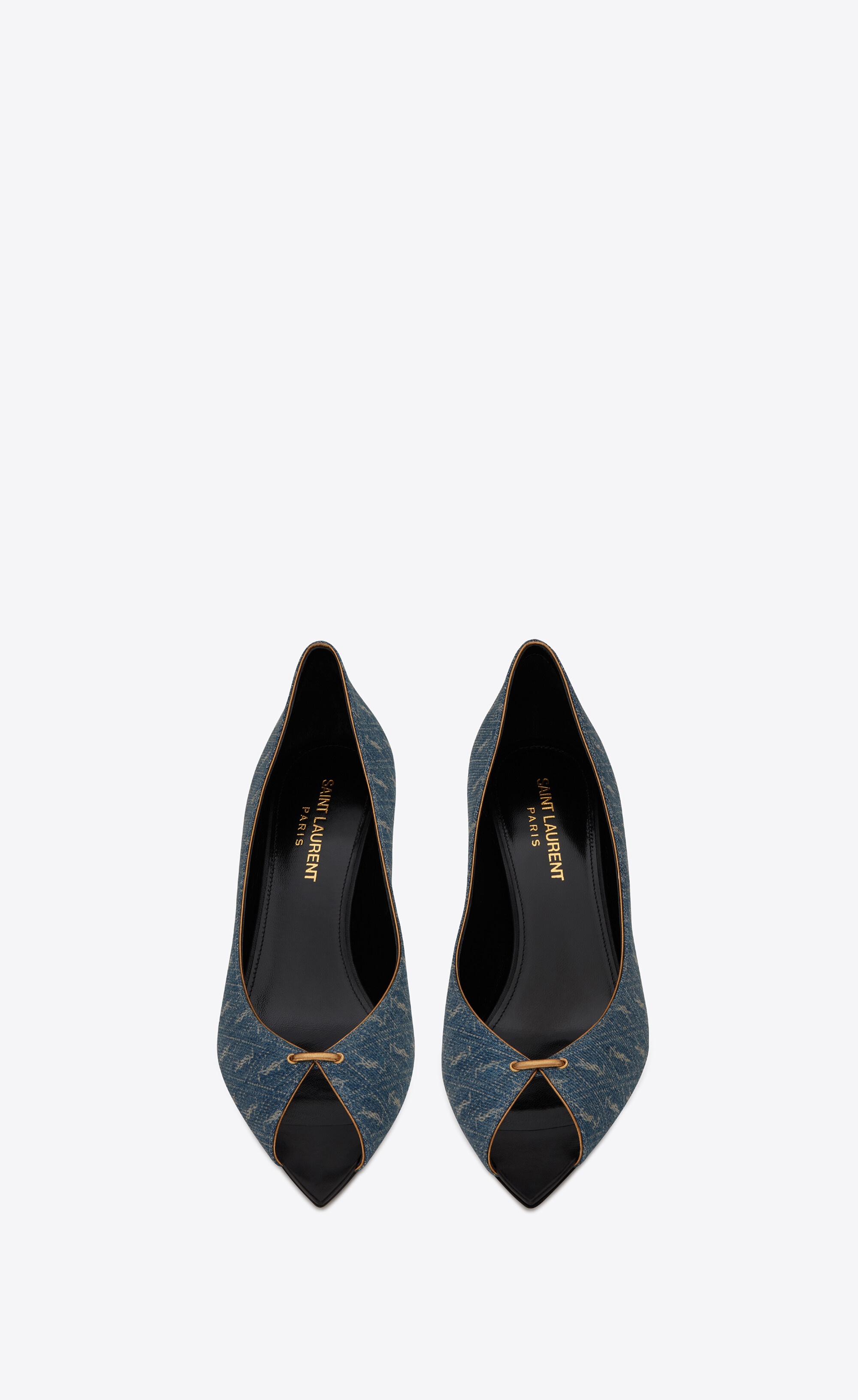 lola pumps in monogram denim - 2