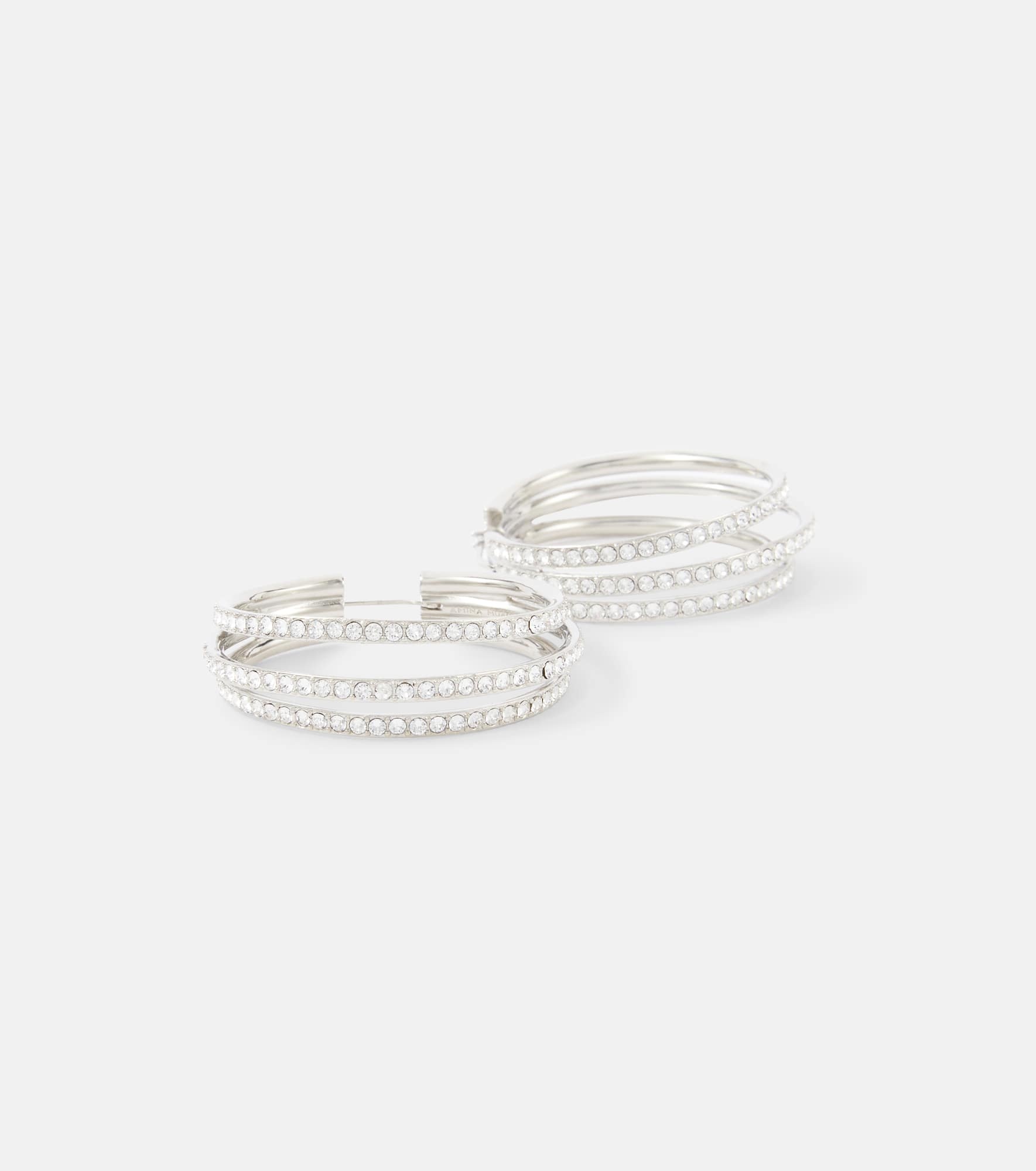 Vittoria crystal-embellished hoop earrings - 4