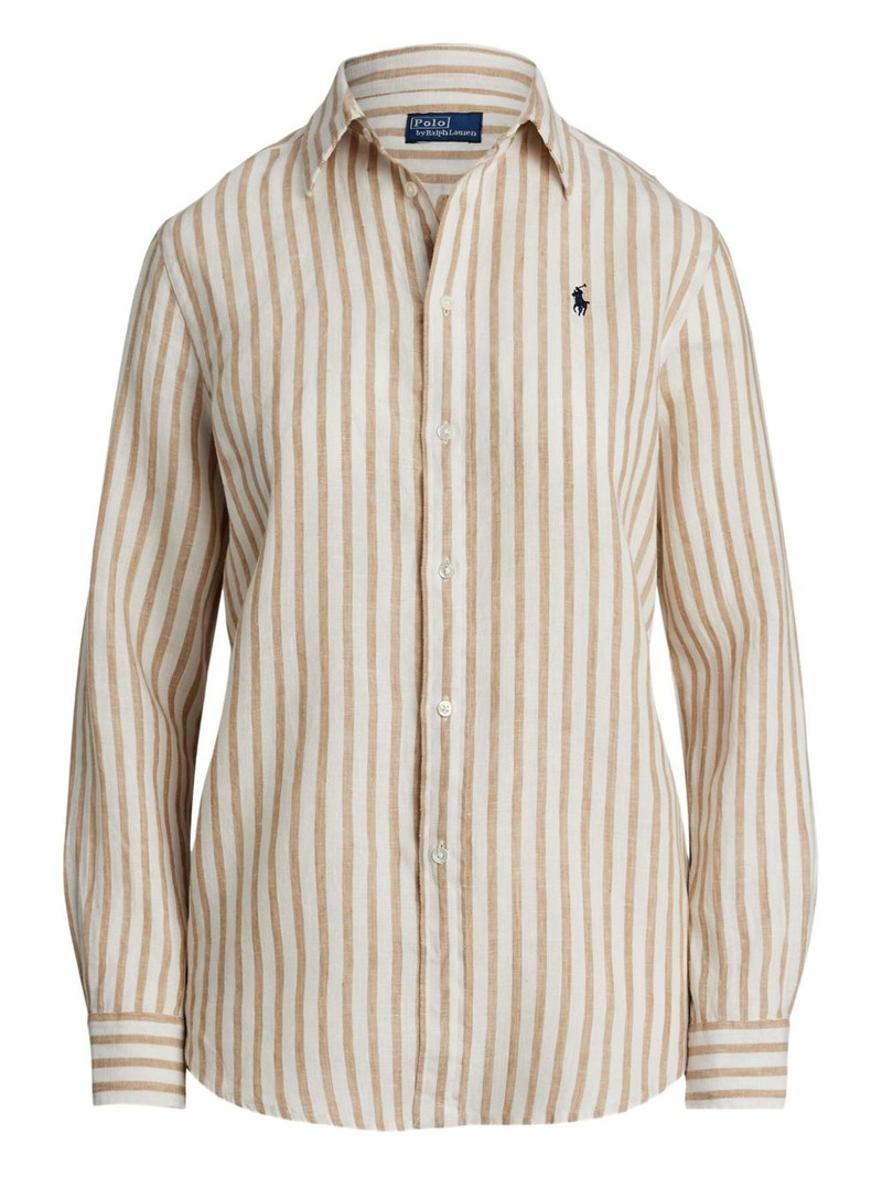 striped button-up shirt 1