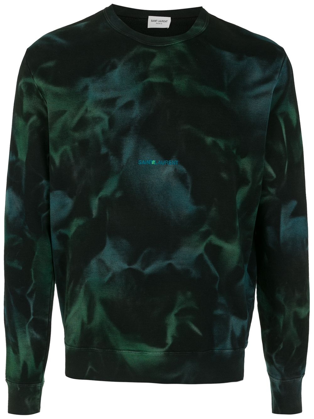 abstract-print long-sleeve jumper - 1