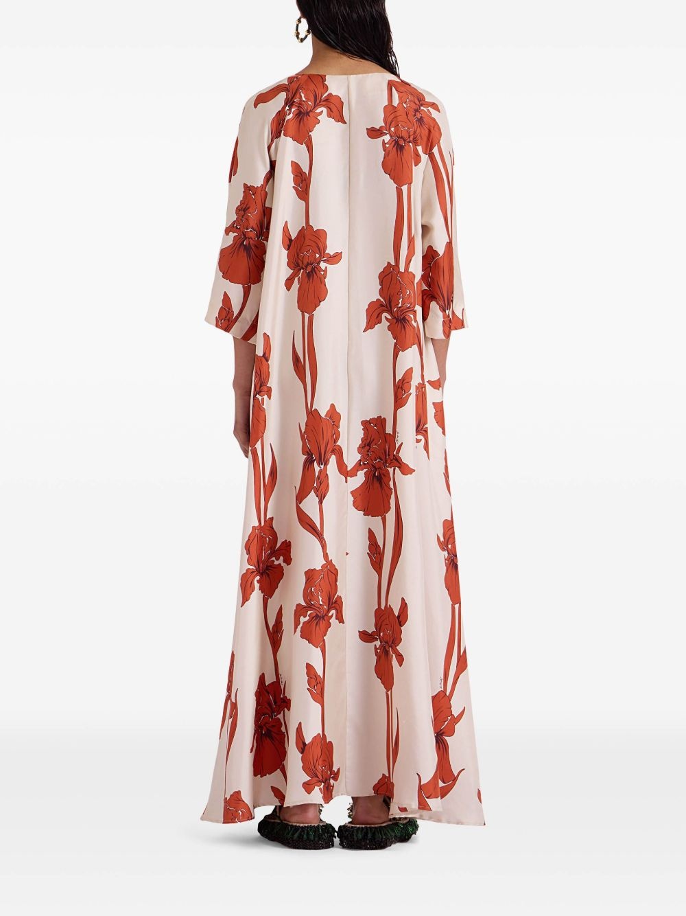 floral-print midi dress - 3