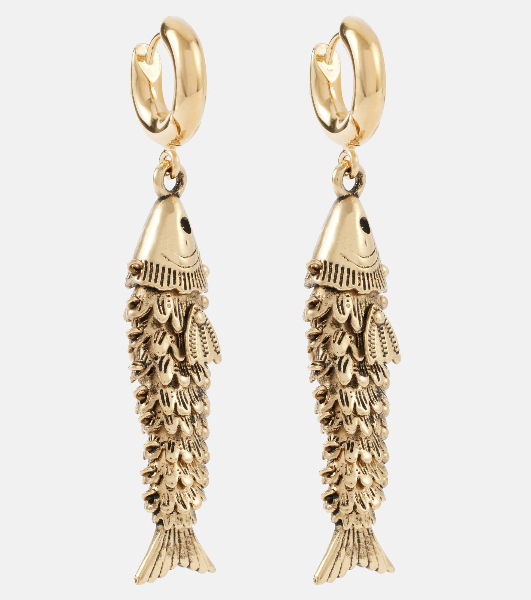Fish drop earrings - 1