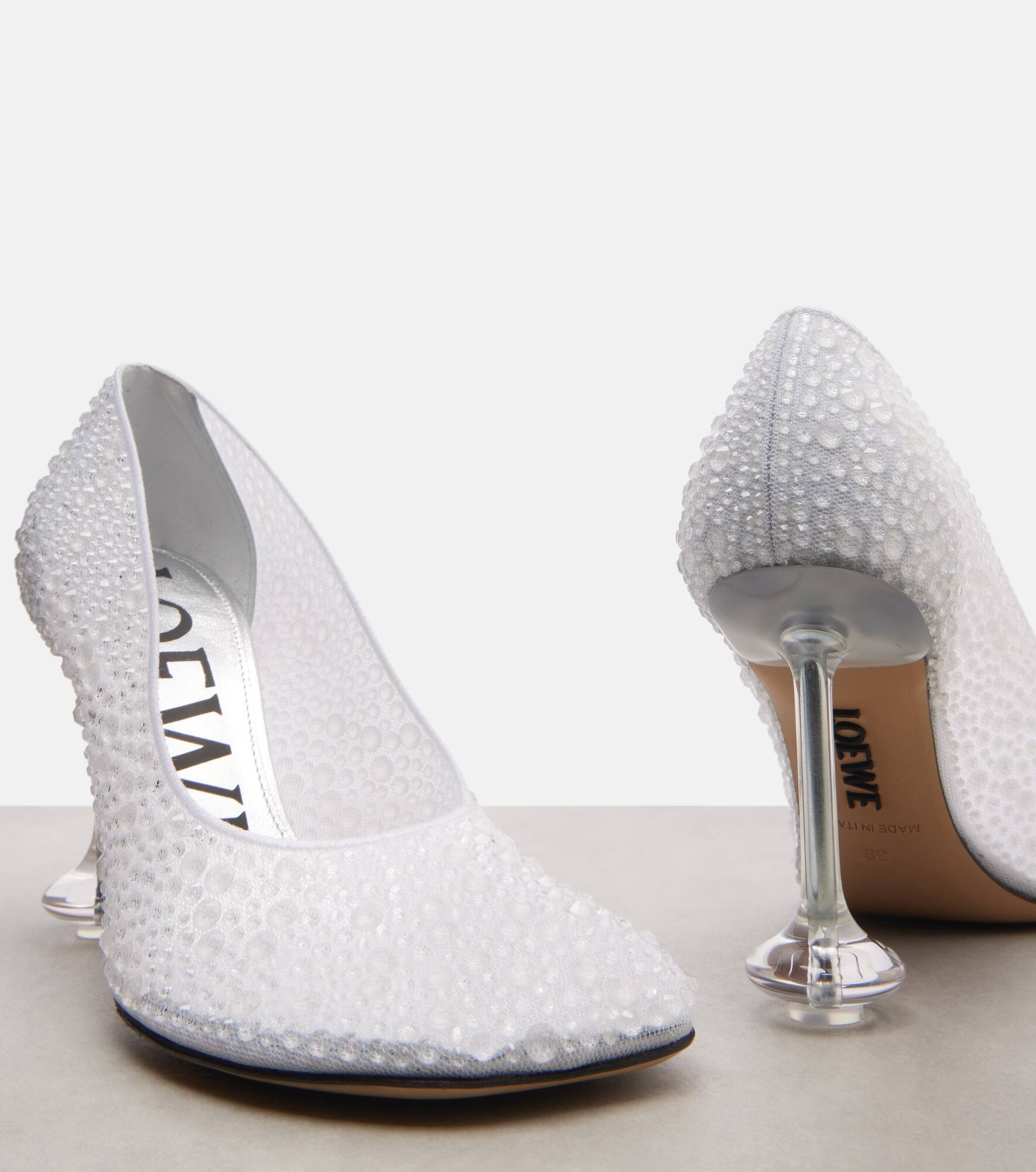 Toy 90 embellished mesh pumps - 5