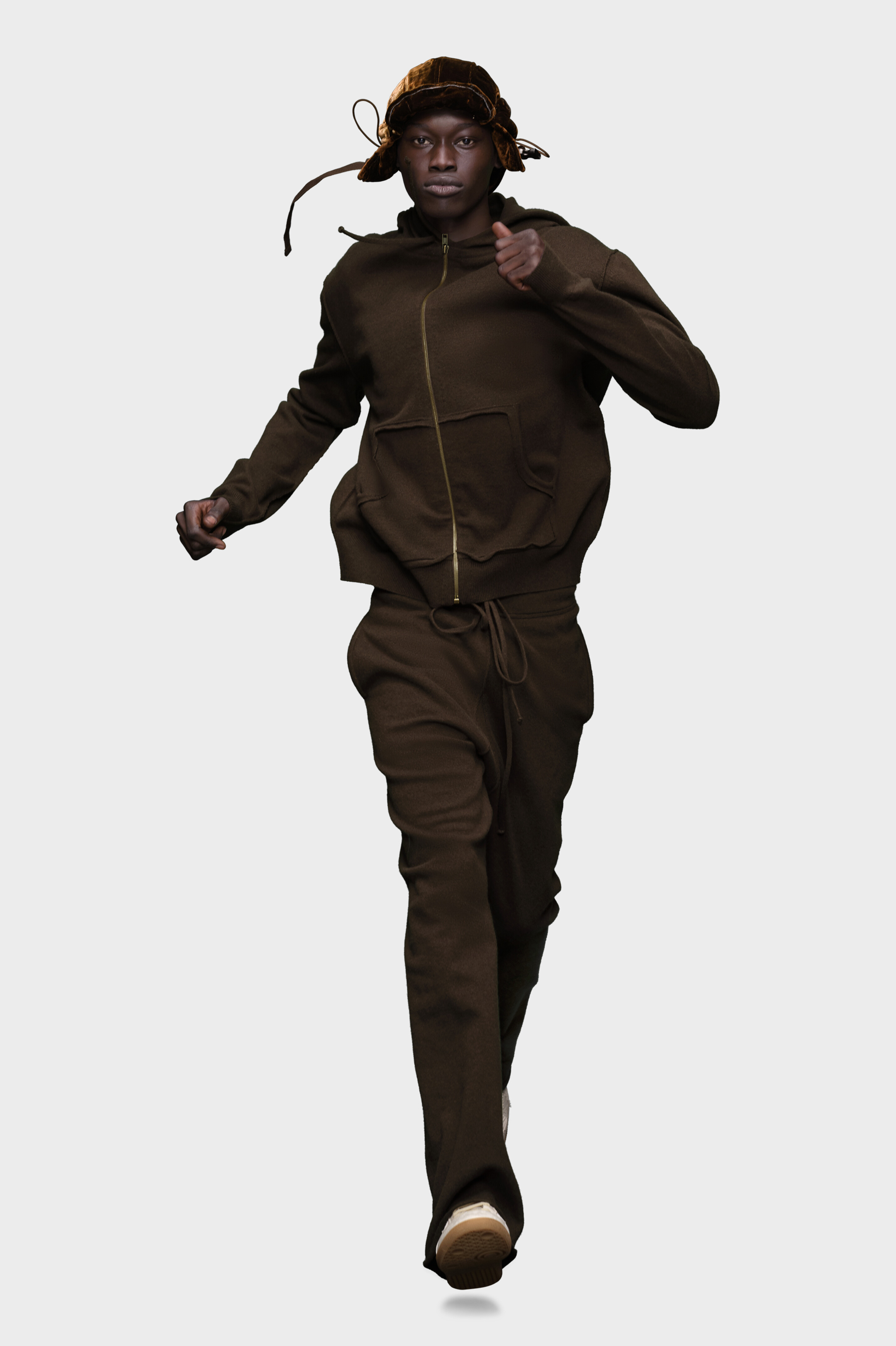 Décortiqué cashmere knit hoodie - 2