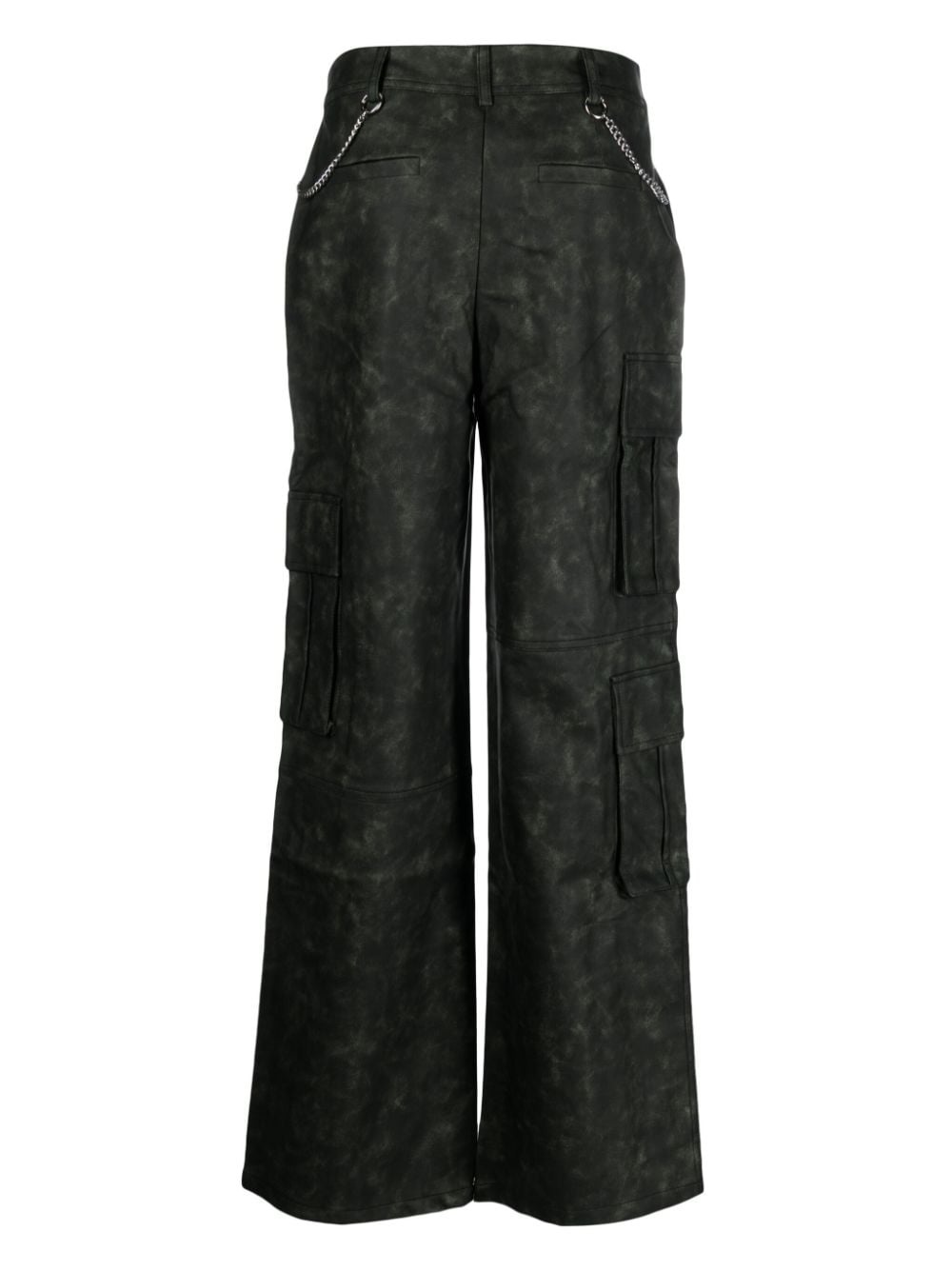 belted-waist cargo trousers - 2