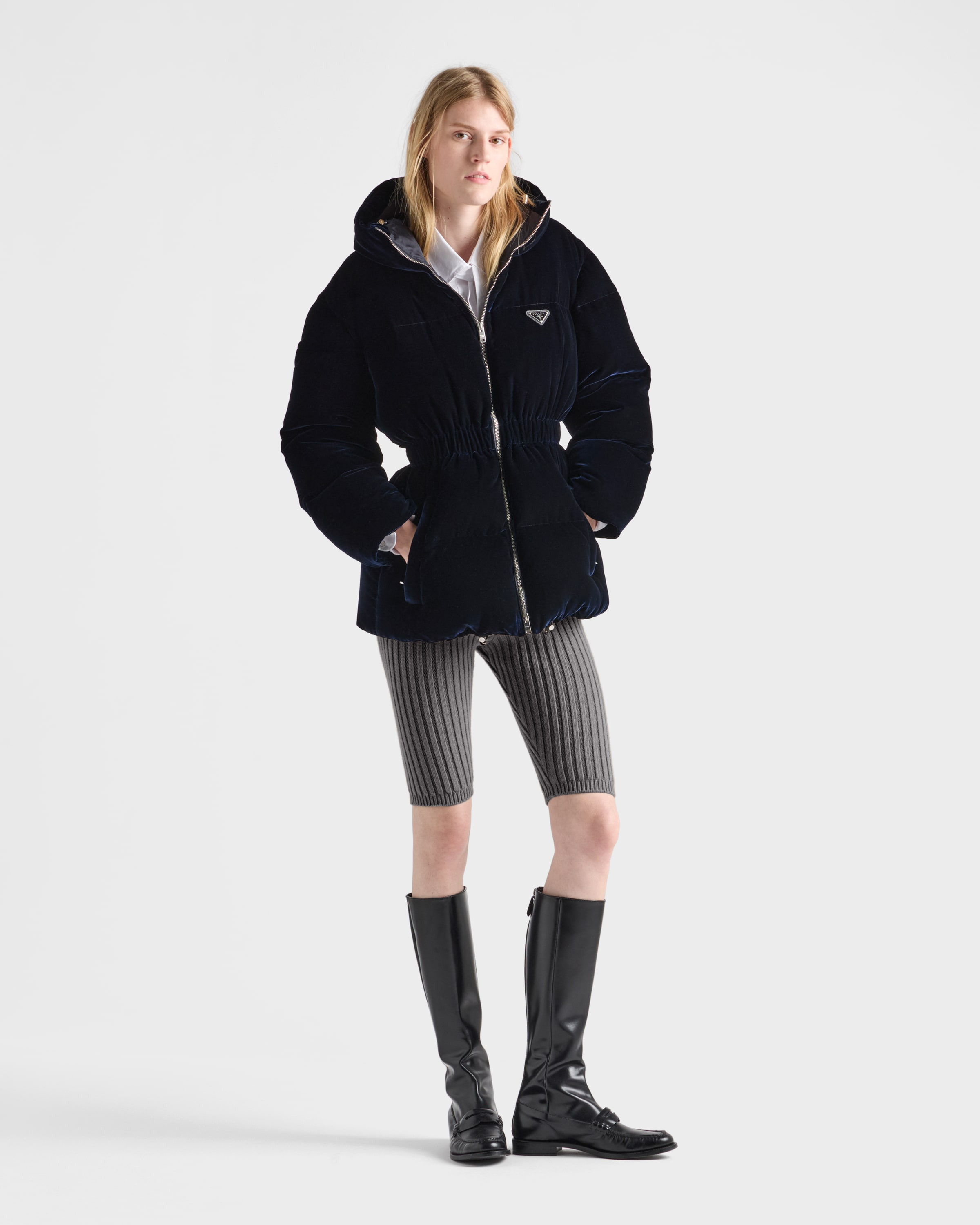 Velvet down jacket - 2