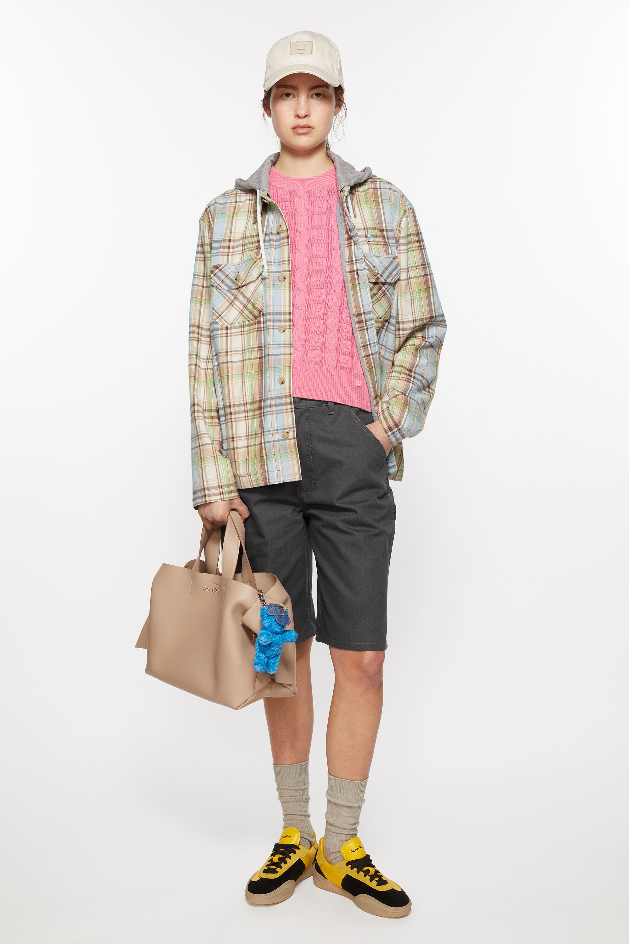 Hooded overshirt jacket - Brown/green - 5