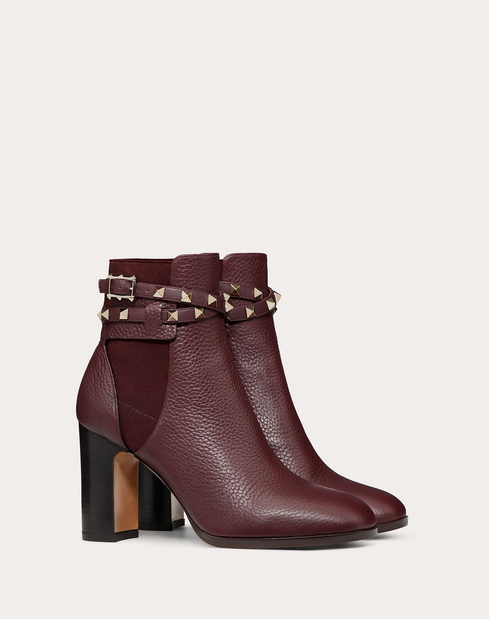 Rockstud Grainy Calfskin Ankle Boot 90 mm - 2