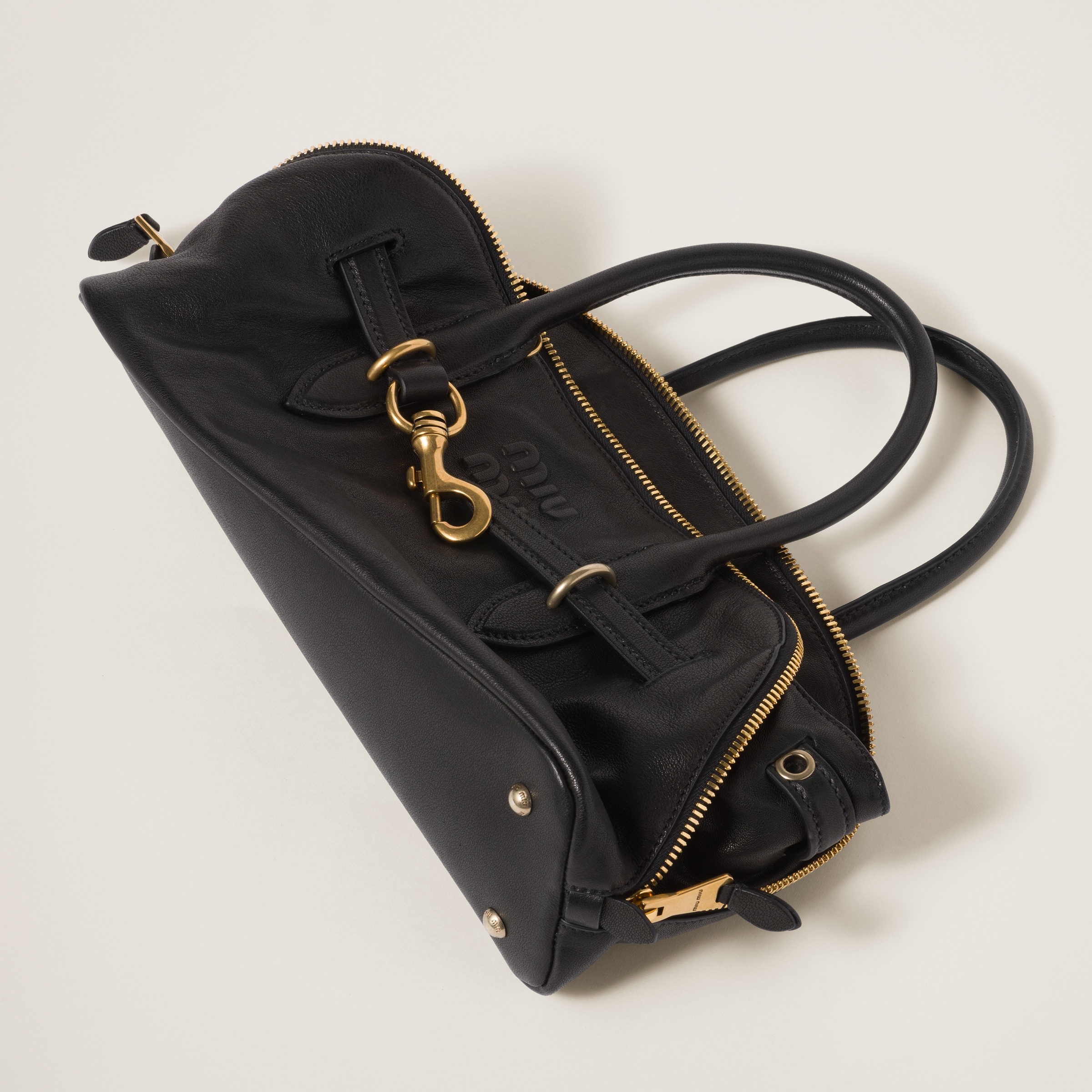 Aventure nappa leather top-handle bag - 8