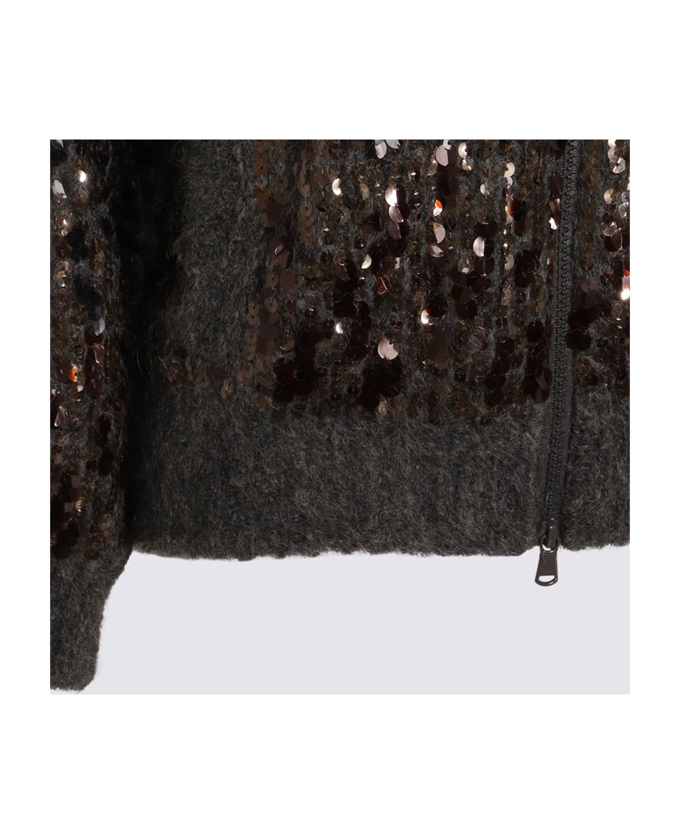 Dark Grey Wool Knitwear - 3
