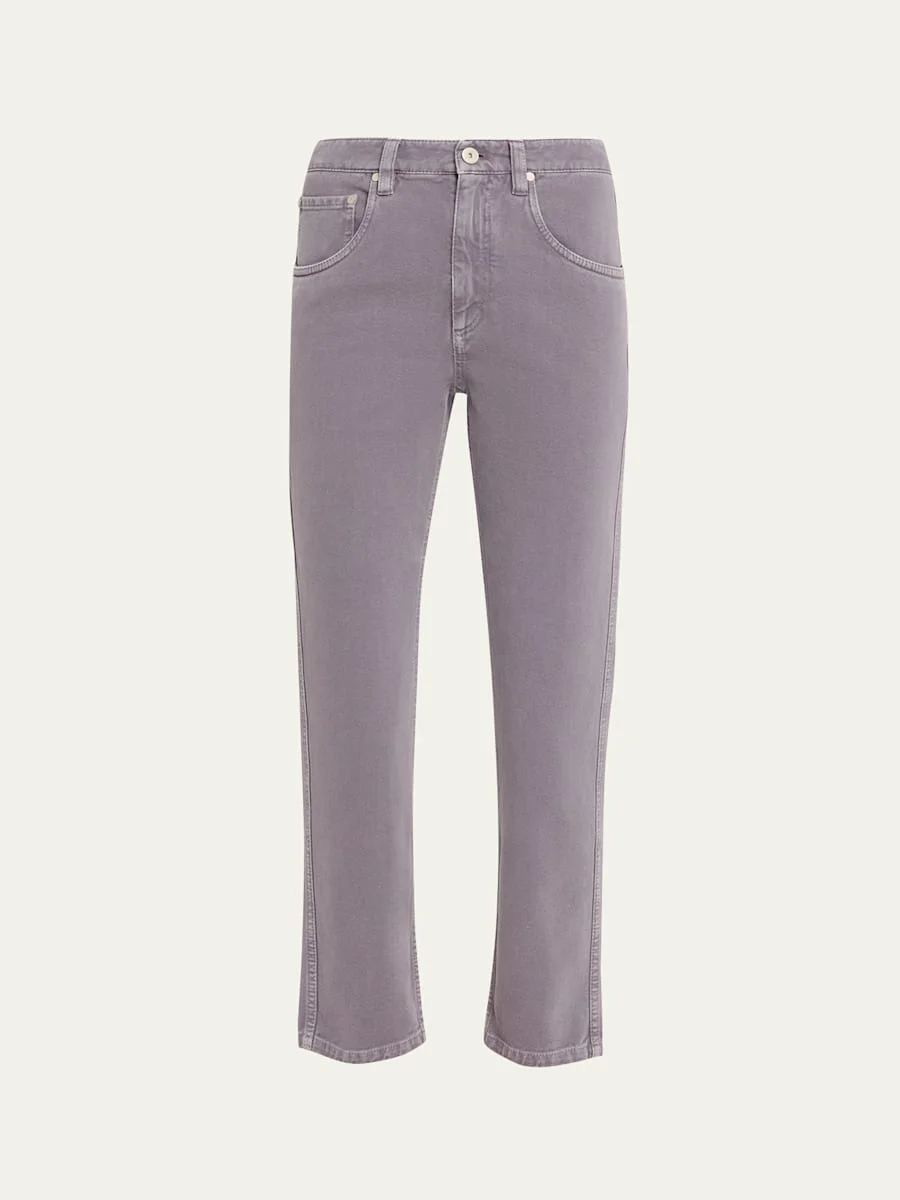 Bull Denim Straight-Leg Pants - 1