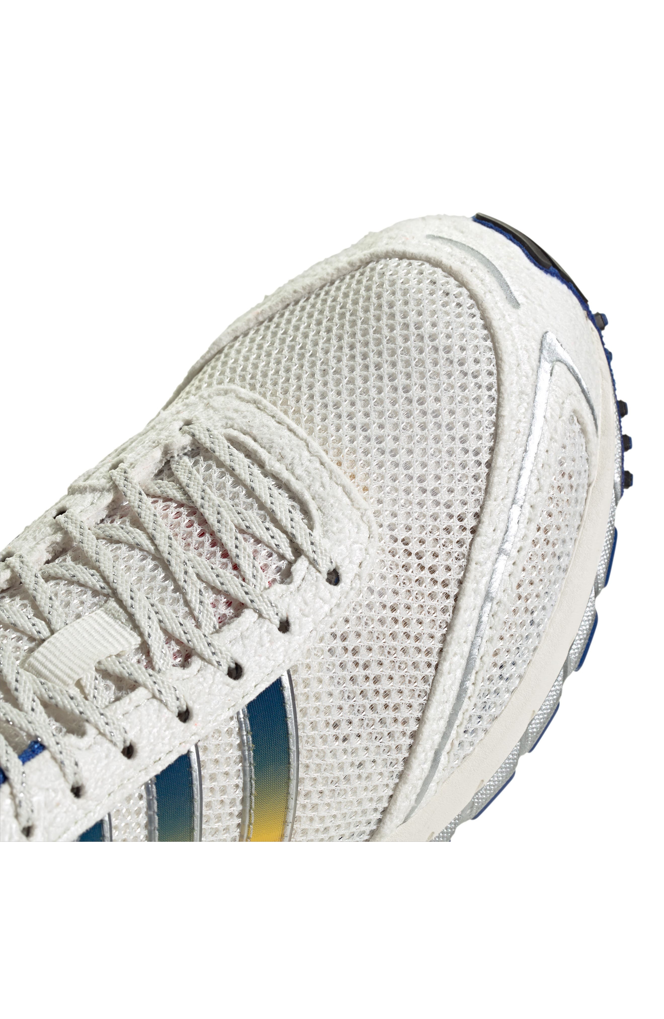 adidas Adizero Adios 7 Running Shoe in White/Team Royal Blue/Yellow at Nordstrom - 9