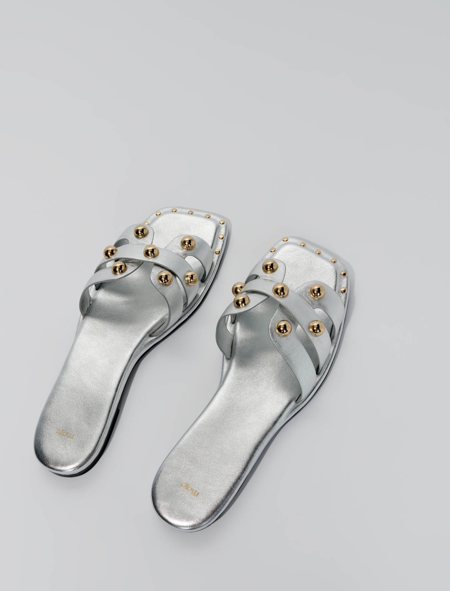 Studded leather mules - 5