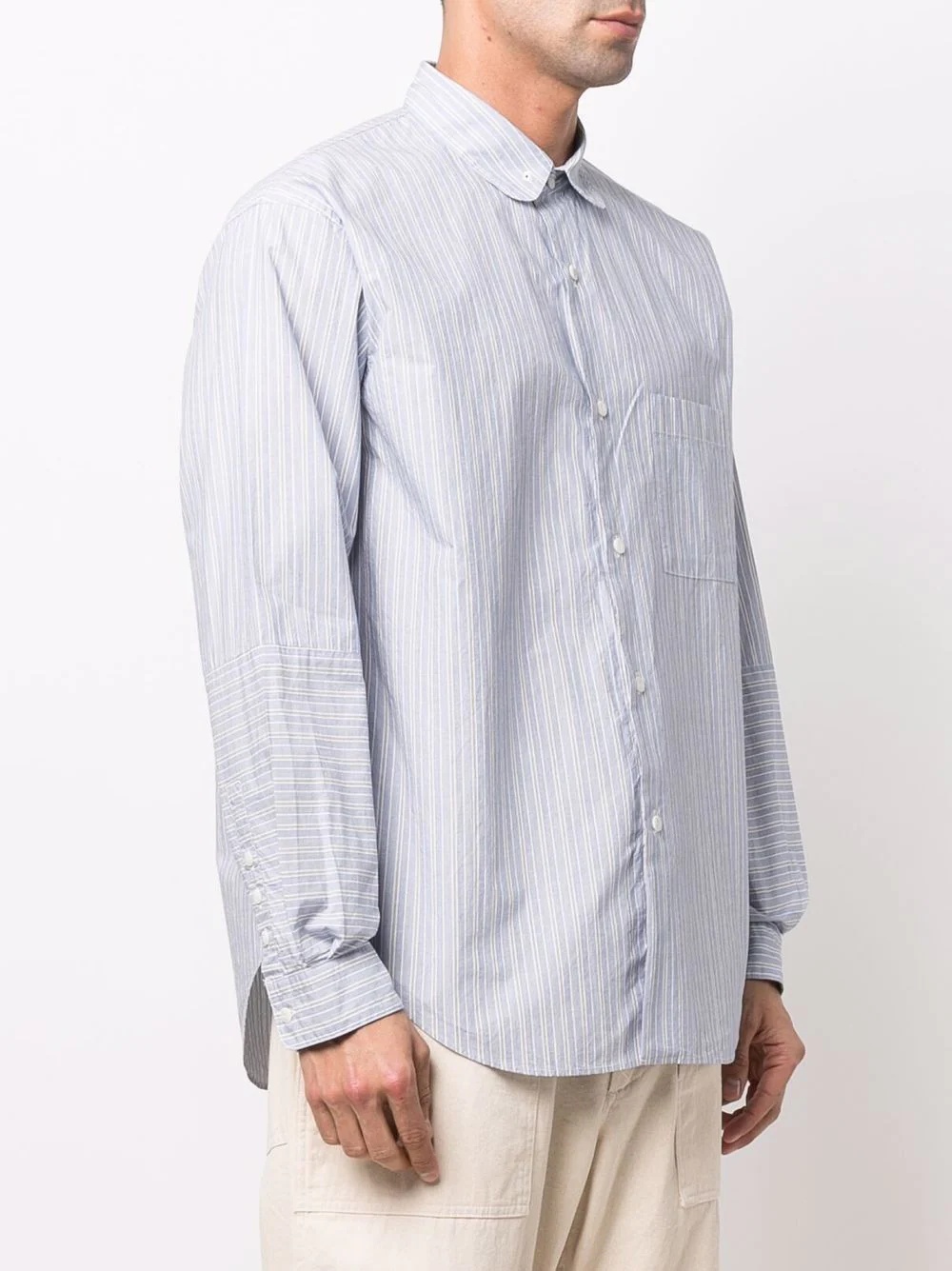 striped relaxed cotton shirt - 3