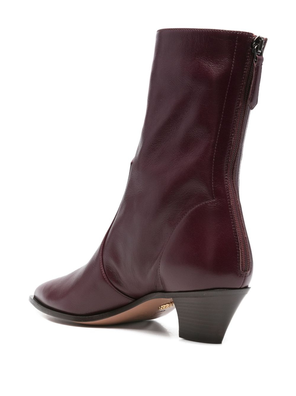45mm pointed-toe zip boots - 3