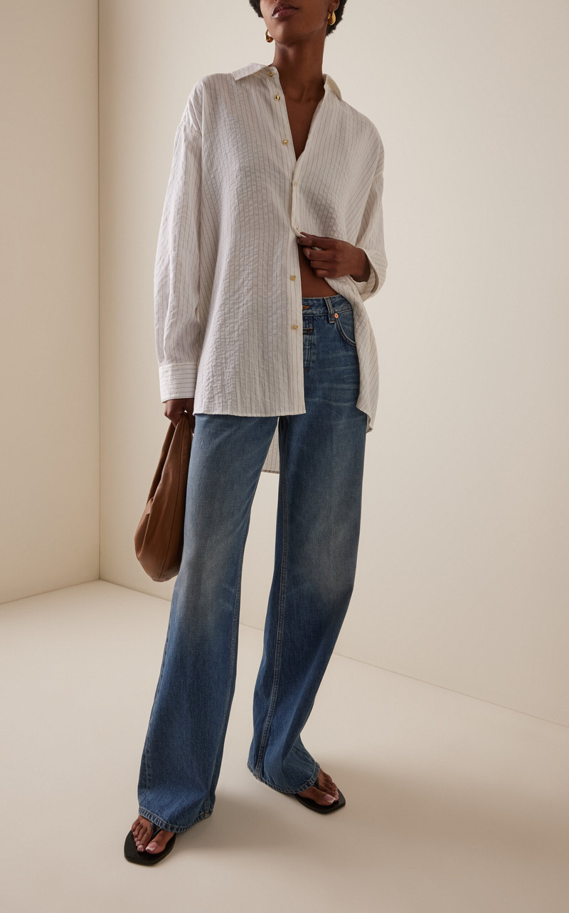 CLOSED Gillan Rigid Low-Rise Flared-Leg Jeans medium wash outlook