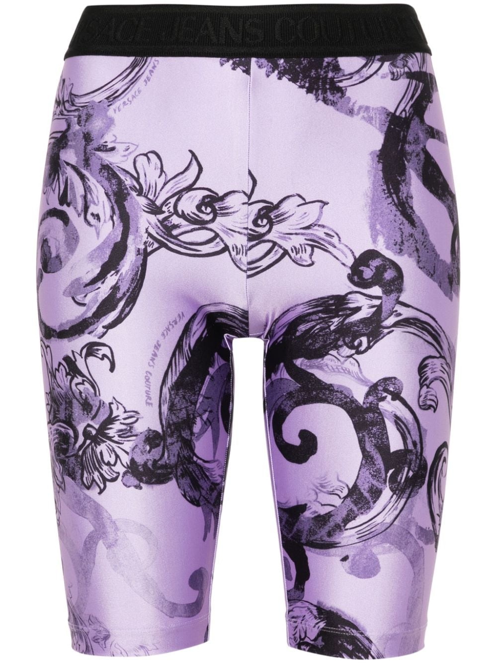 Baroccoflage-print cycling shorts - 1