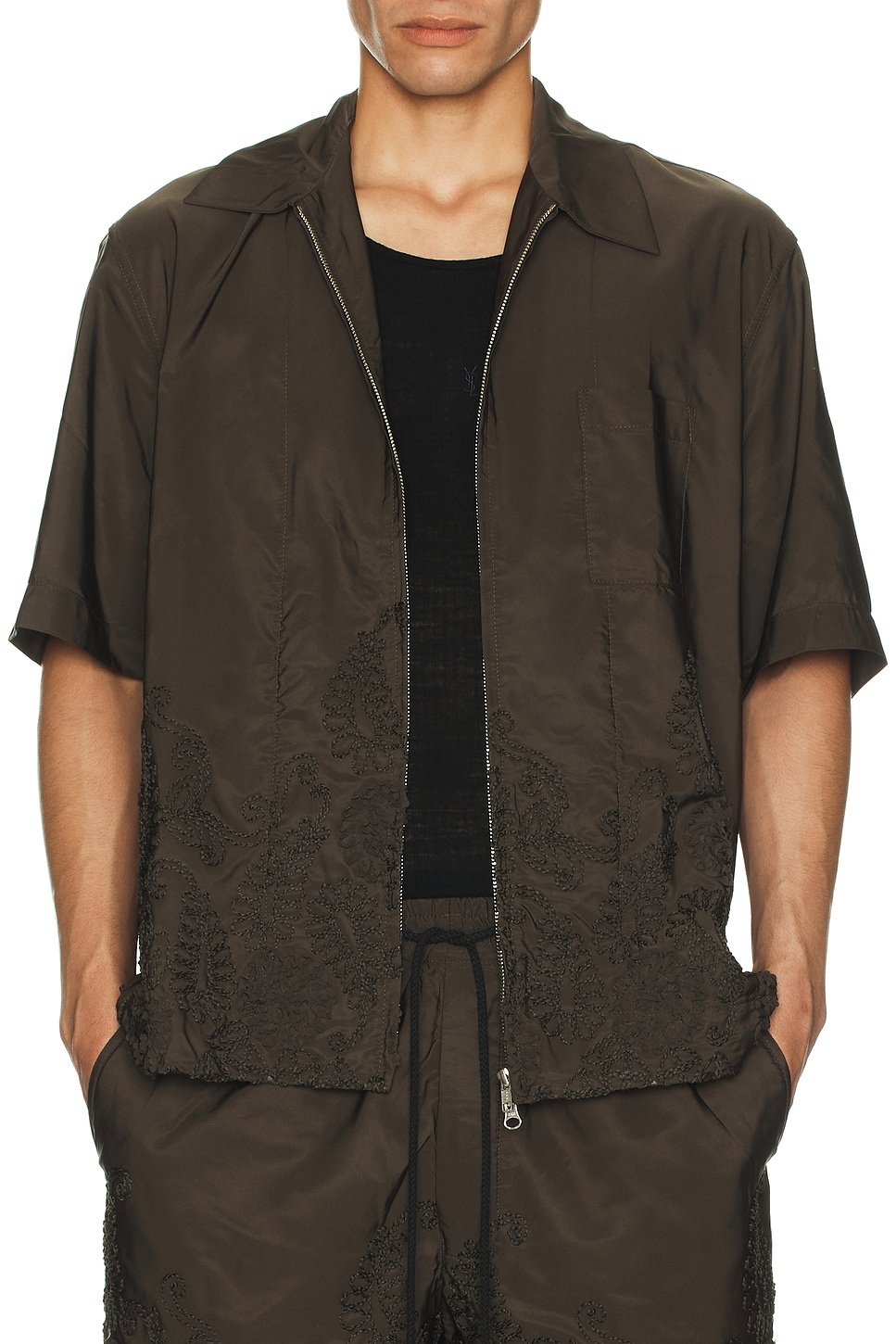 Zip Up Box Shirt - 3