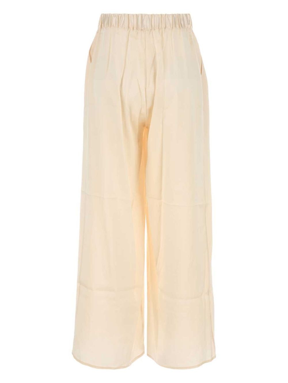 wide-leg silk trousers - 2