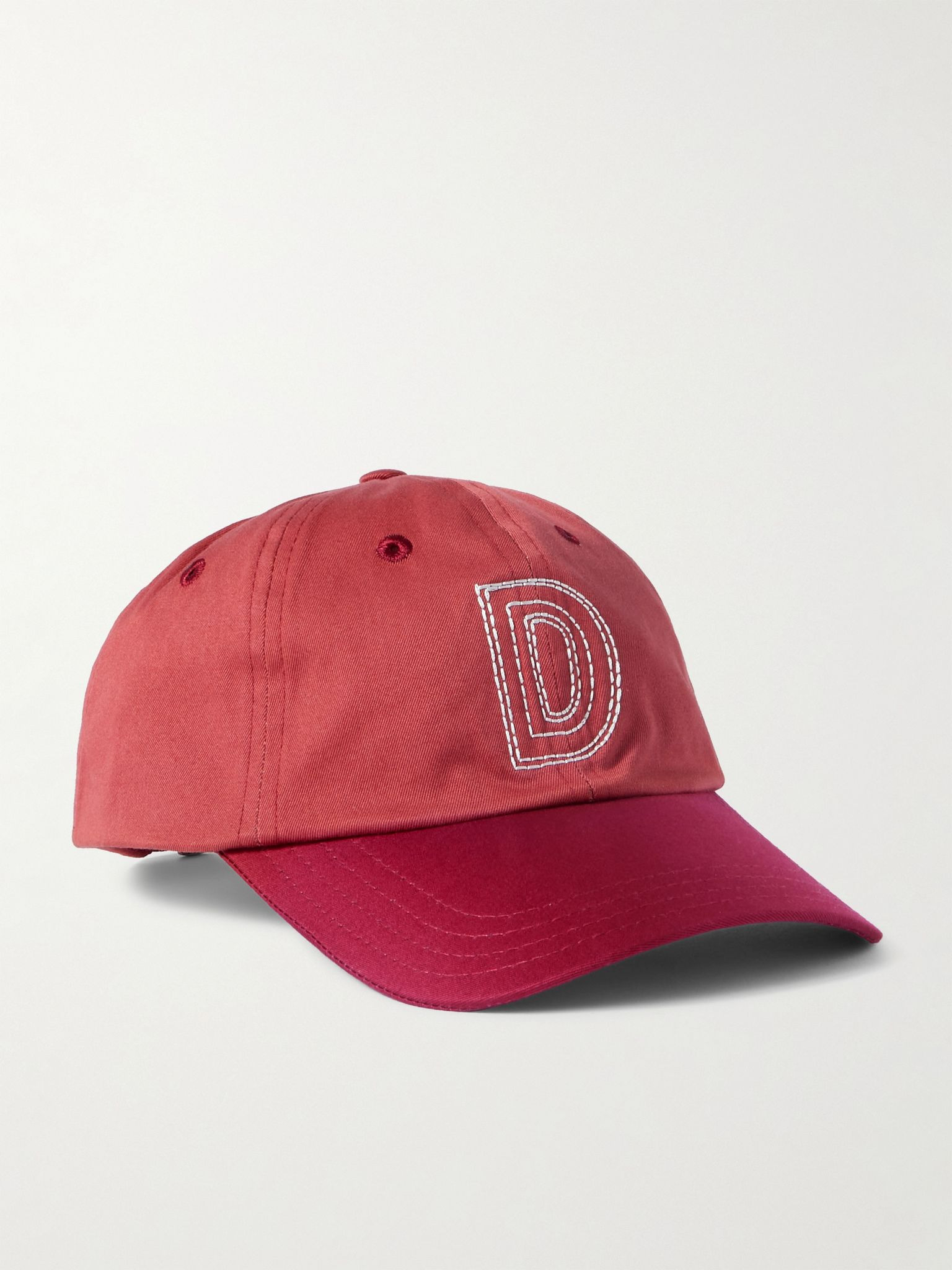 Cricketball Logo-Embroidered Cotton-Twill Baseball Cap Brick - 1