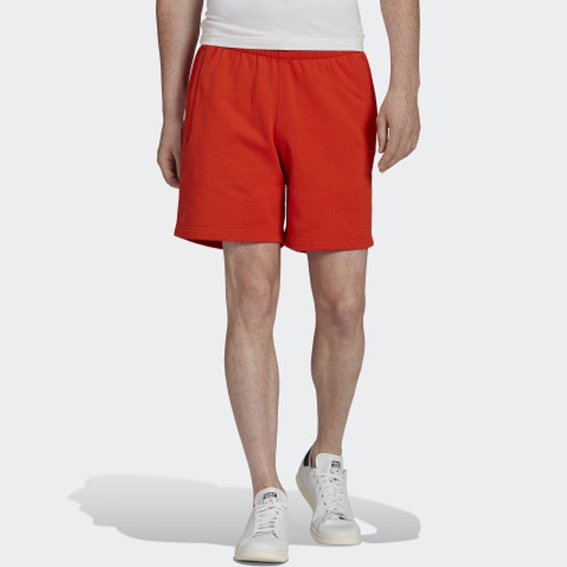 adidas Men's adidas originals C Short Ft Solid Color Lacing Sports Shorts College Orange Yellow HF6362 outlook