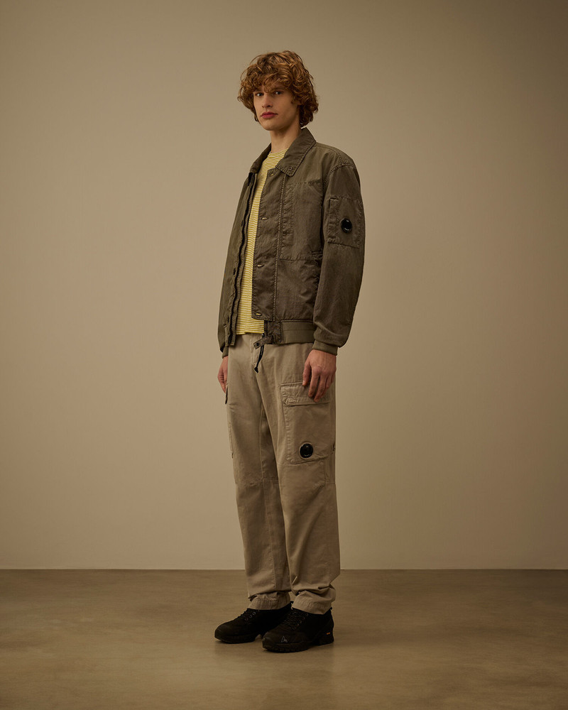 C.P. Company Cotton Gabardine Loose Cargo Pants outlook