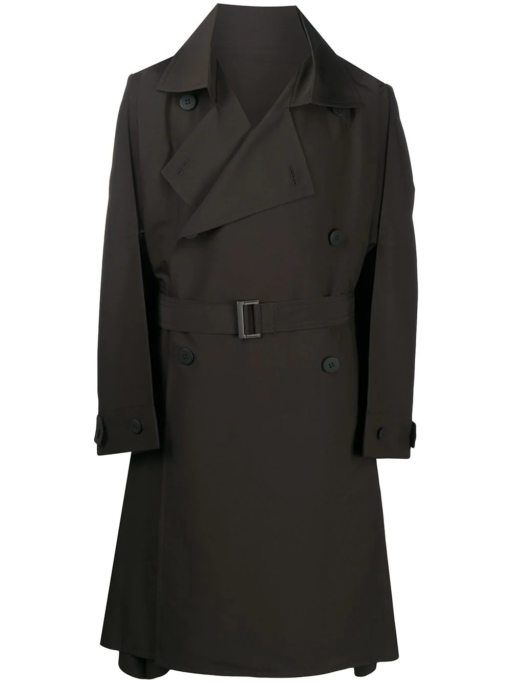 loose double-breasted trench coat - 6