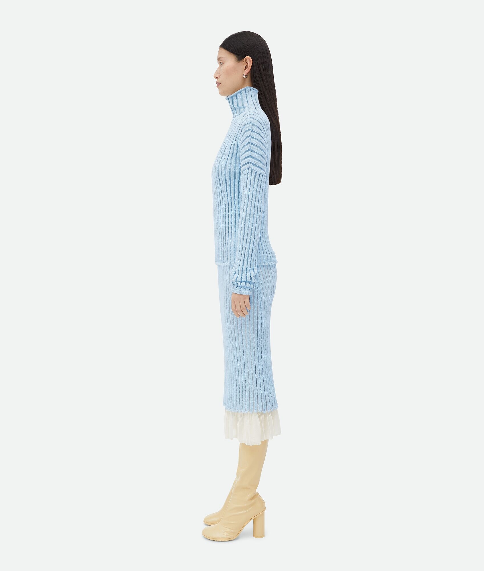 Cotton And Nylon Striped Sweater - 2