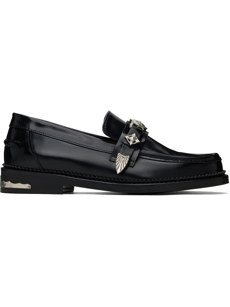 Black Metal Loafers 1