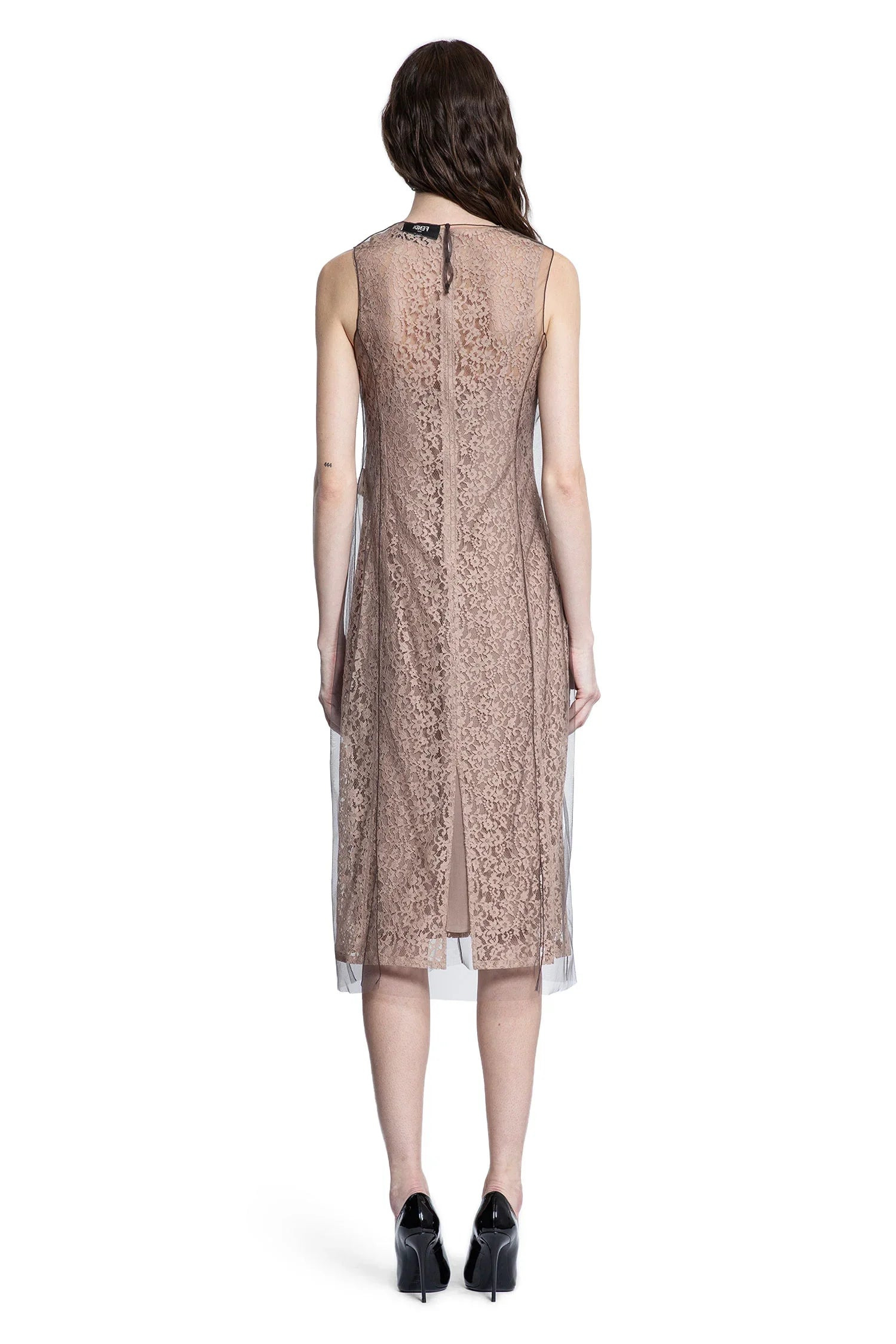 Floral-Lace-And-Tulle-Midi-Dress - 4