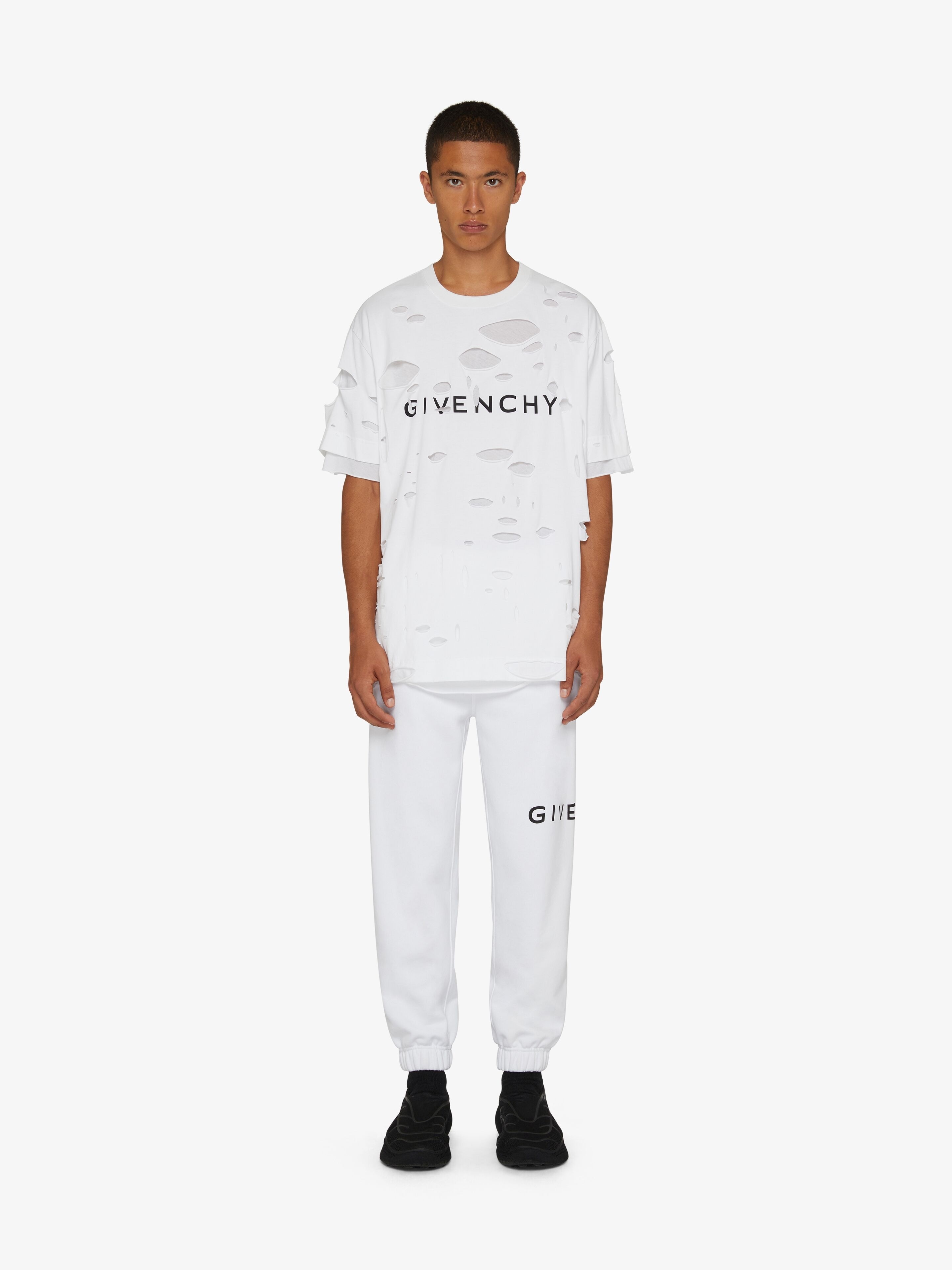 GIVENCHY ARCHETYPE SLIM FIT JOGGER PANTS IN FLEECE - 2