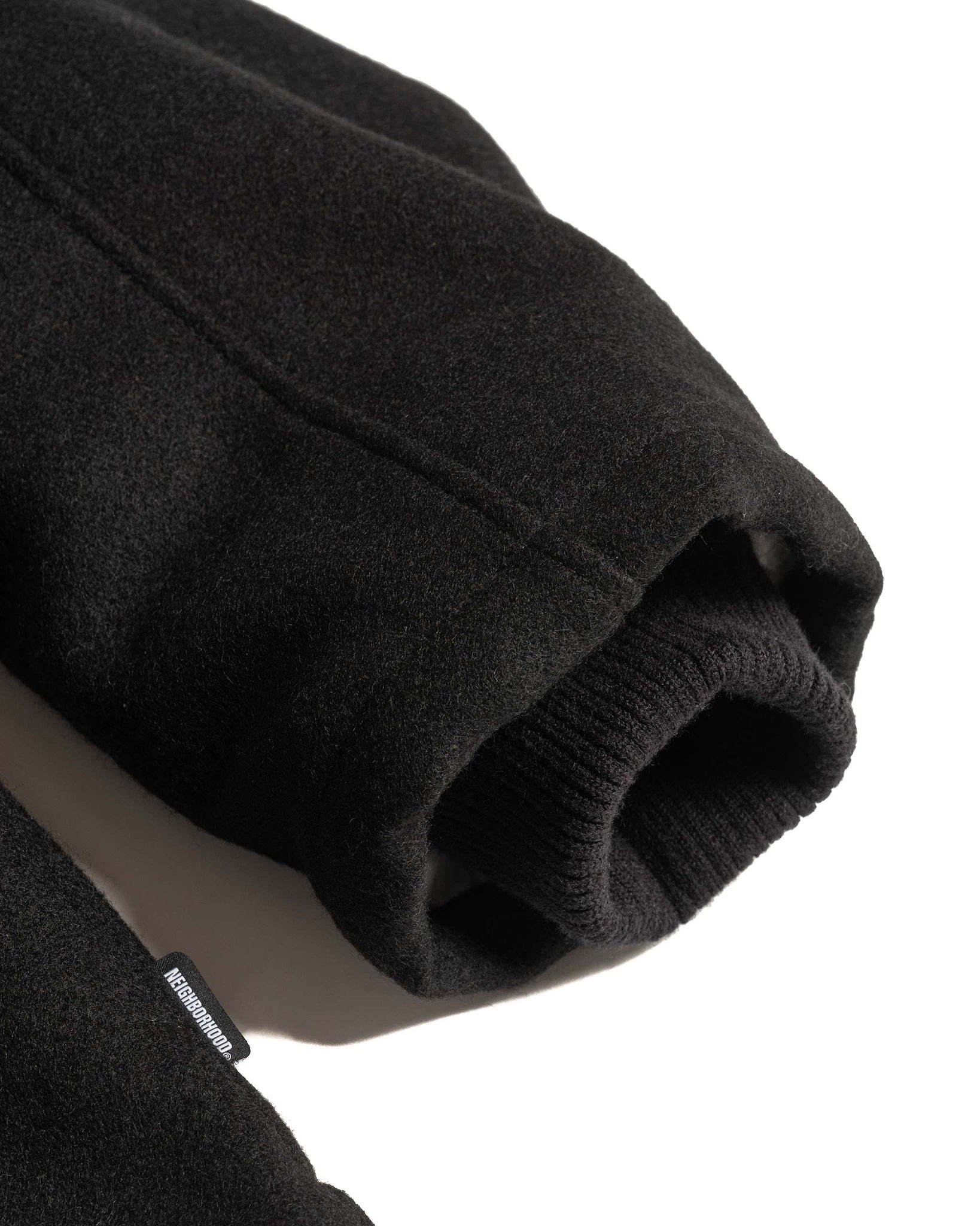 NEIGHBORHOOD Melton Zip Up Jacket Black | REVERSIBLE