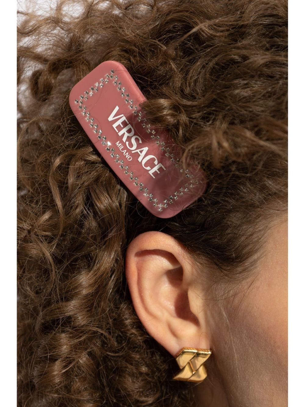 Left Crystal hair clip - 4