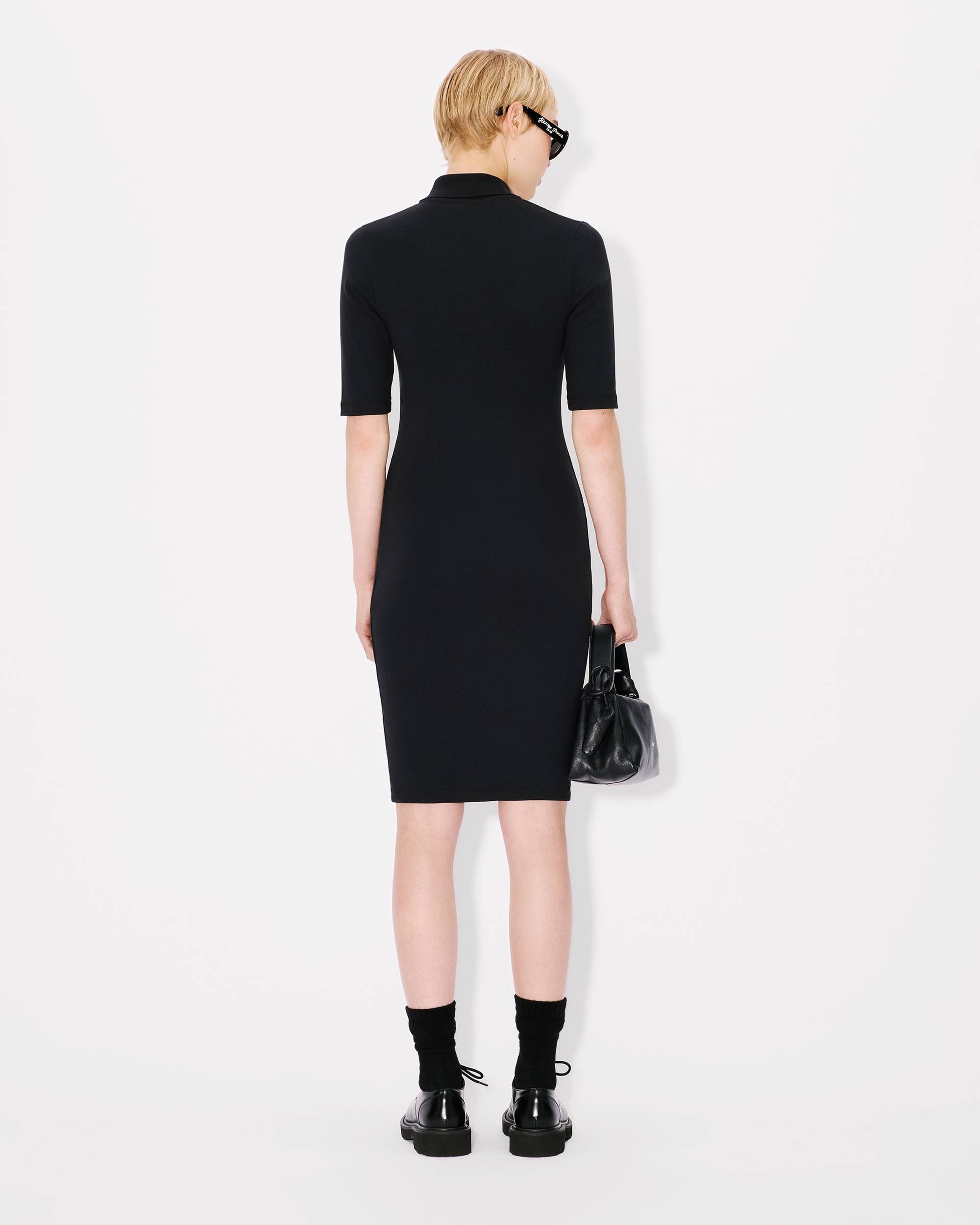 'Boke Flower 2.0' embroidered rib polo dress - 4