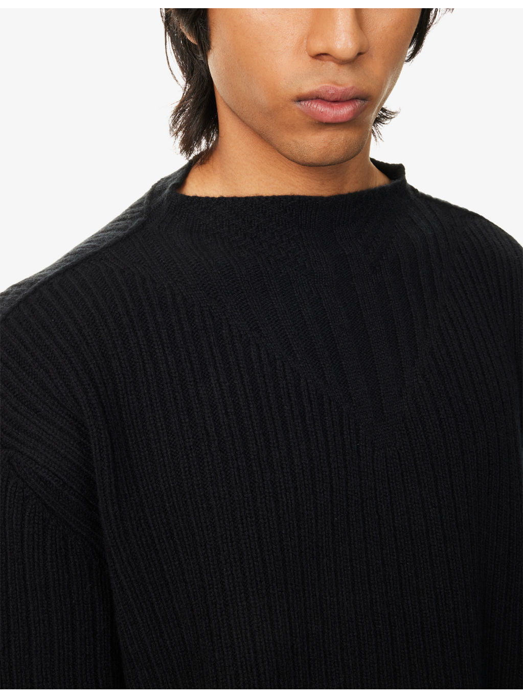 Fisherman Ribbed Wool Jumper - 5