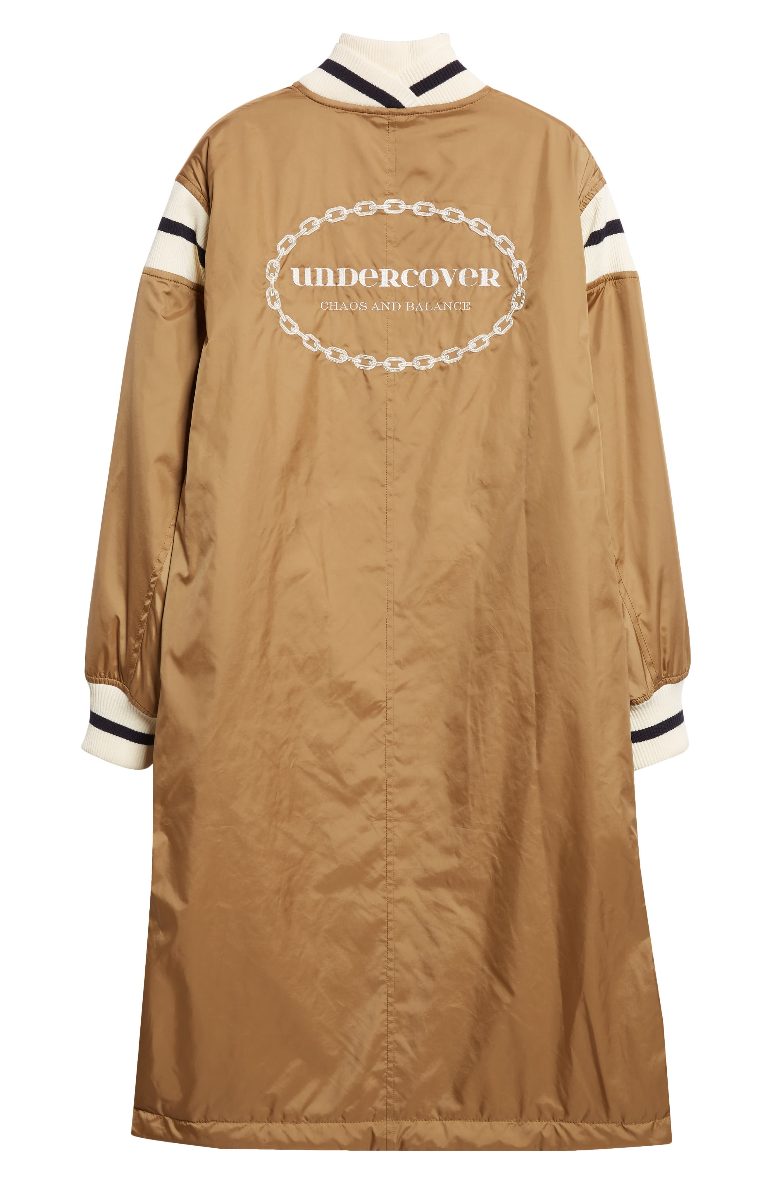 Undercover Varsity Insulated Coat in Beige at Nordstrom - 8
