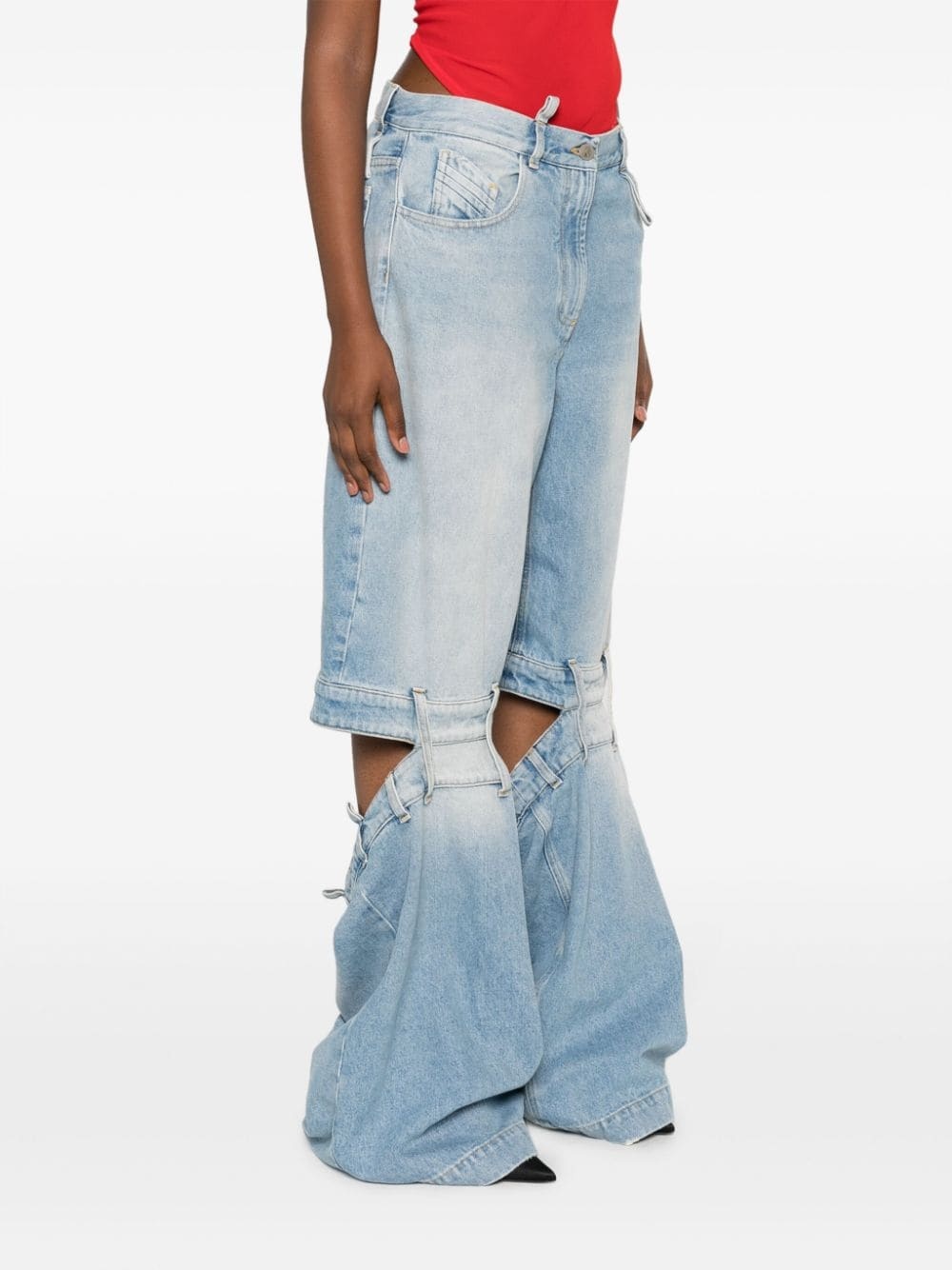 Ashton mid-rise wide-leg jeans - 3