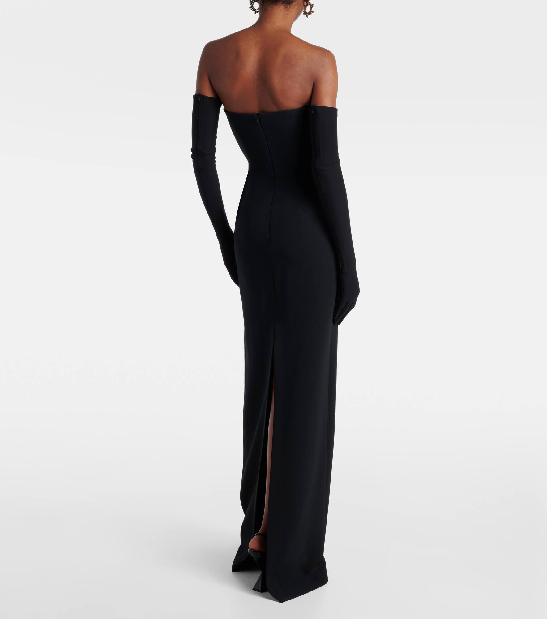 Sequined strapless gown - 3