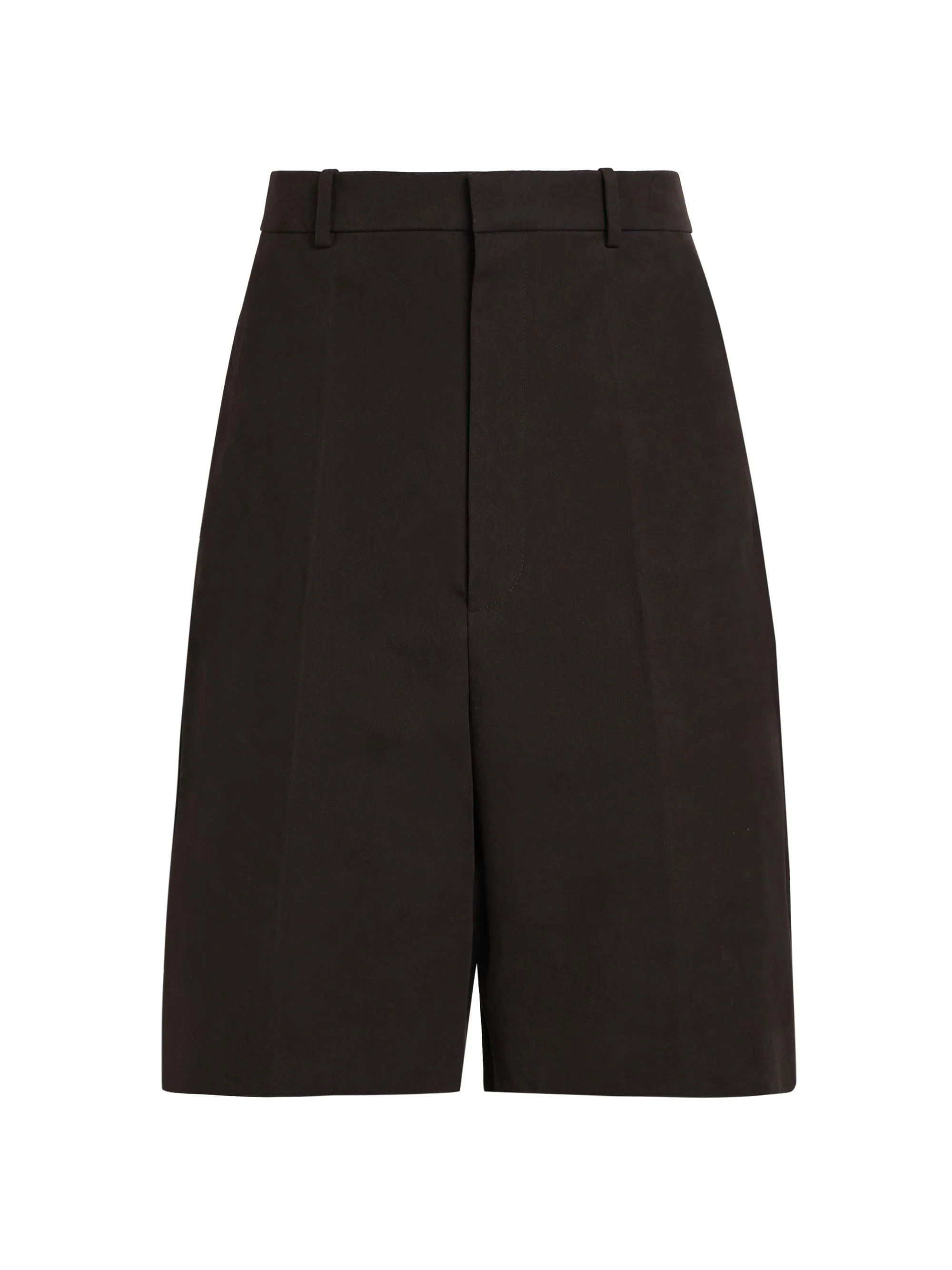 Men's Gabardine Cotton Shorts - Dark Carrubo - 1