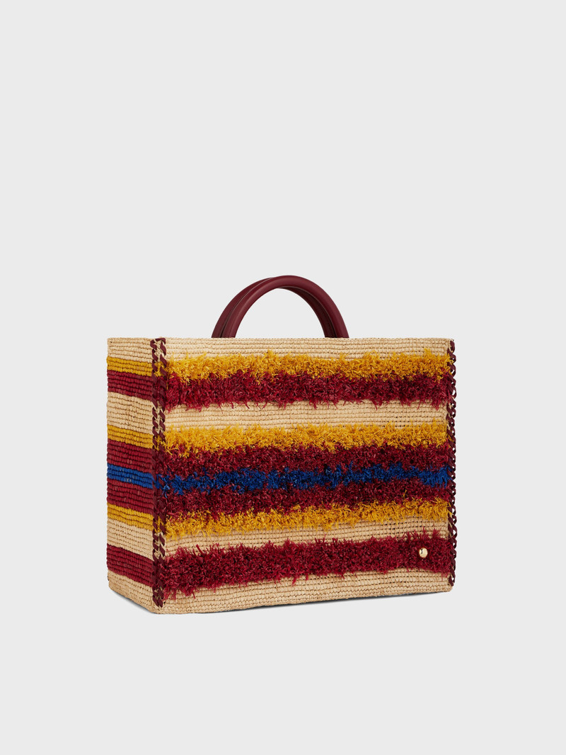 TOTE BAG IN RAFFIA WITH STRAPS 6