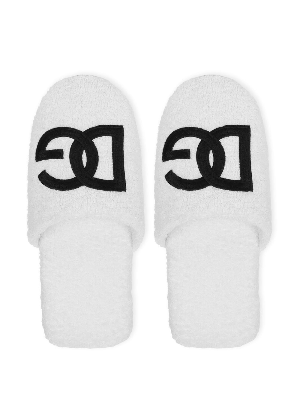 embroidered-logo cotton slippers - 4