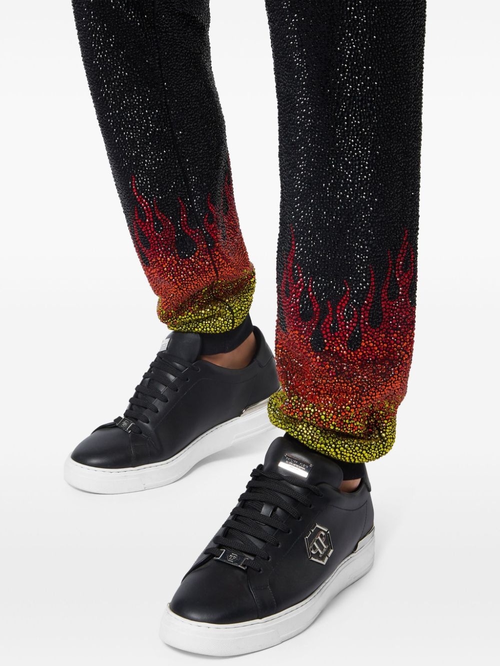 Crystals Flame hooded tracksuit set - 5