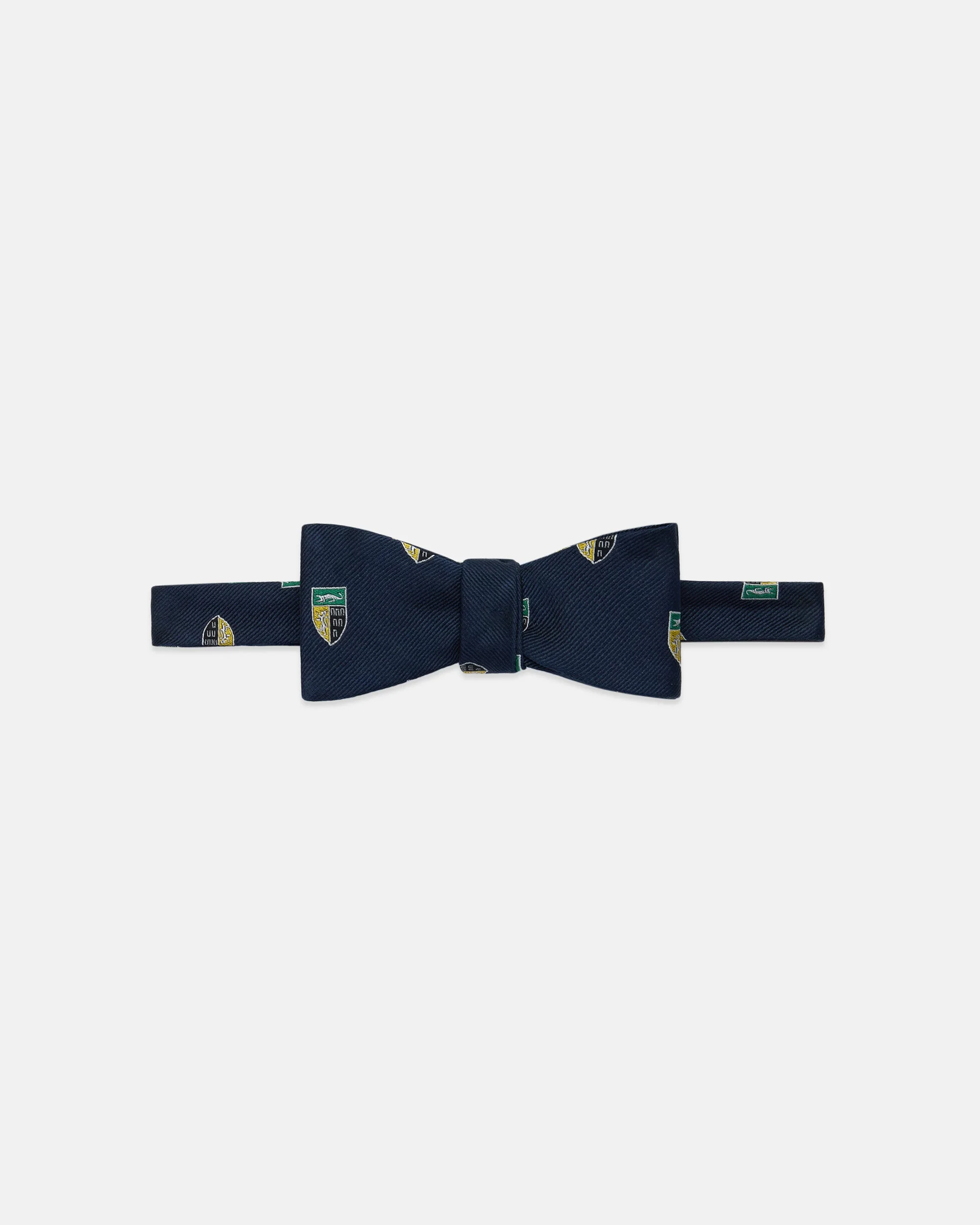 MADE-IN-ENGLAND NAVY YALE LAW SCHOOL CLUB BOW TIE - 1