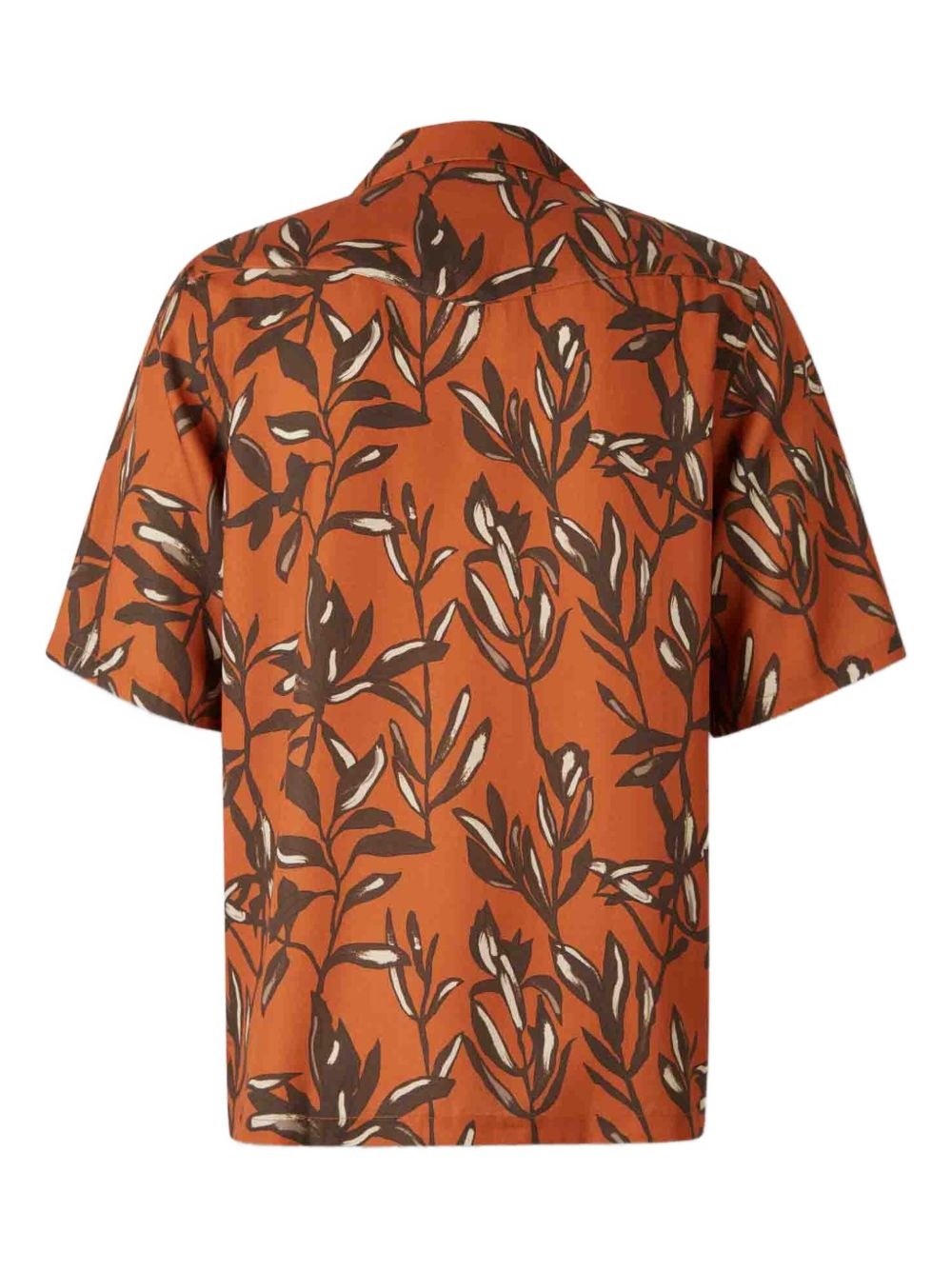 Eren leaf-print short-sleeves shirt - 2